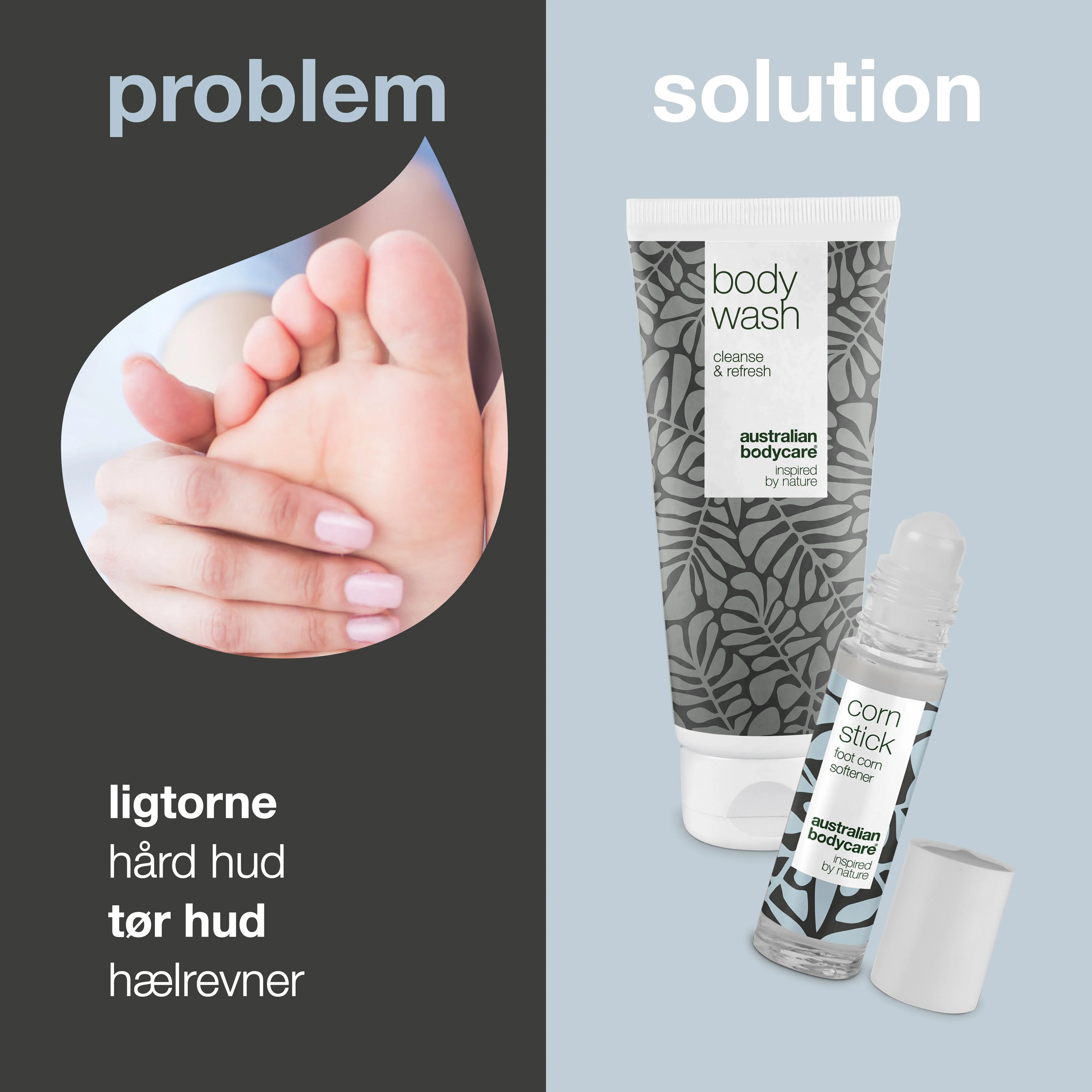 2 pak til pleje af ligtorne — 2 produkter til ligtorne og hård hud på fødderne - Image 2