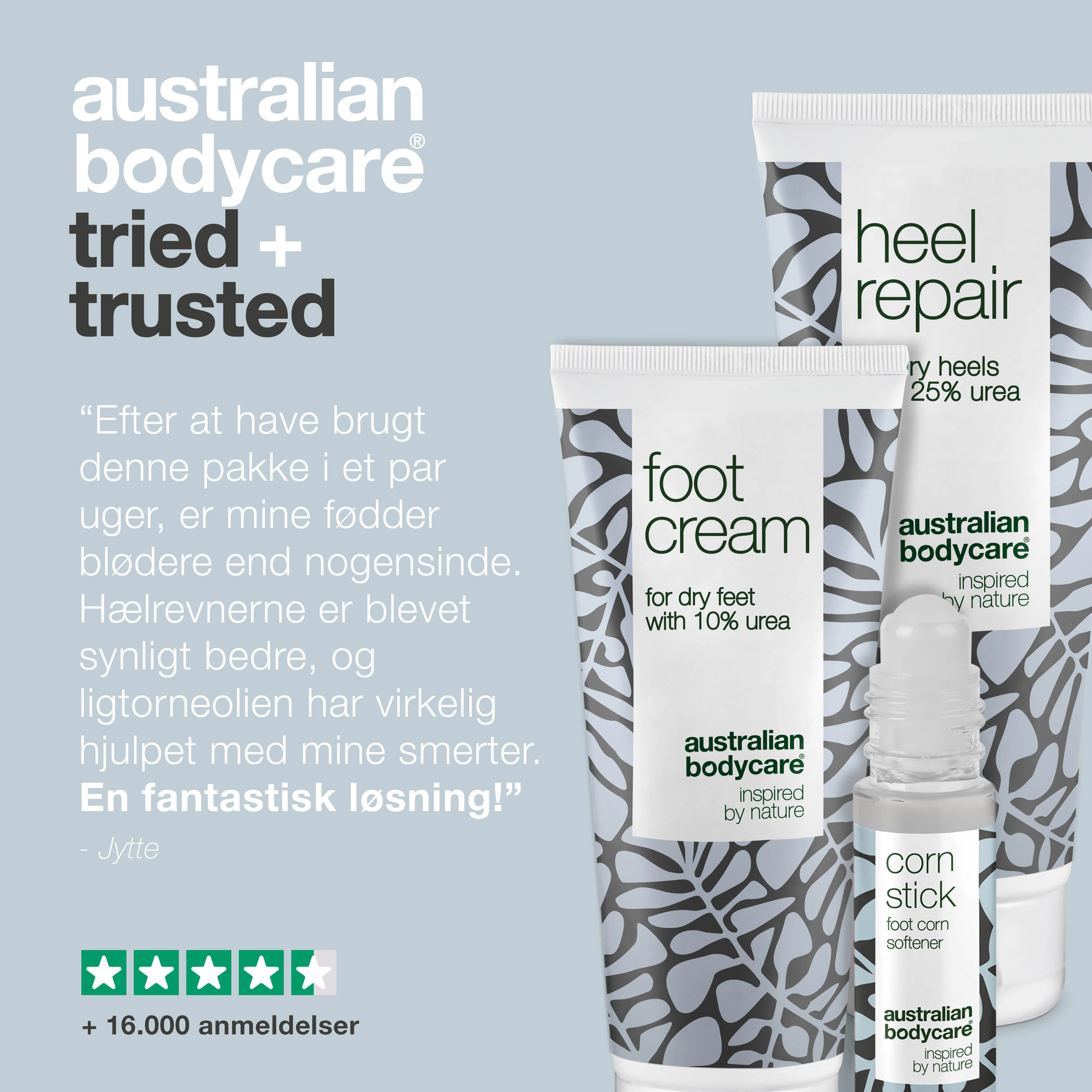 3 pak til pleje af ligtorne og hård hud — Fodcreme, hælcreme og ligtorneolie til tørre fødder - Image 5
