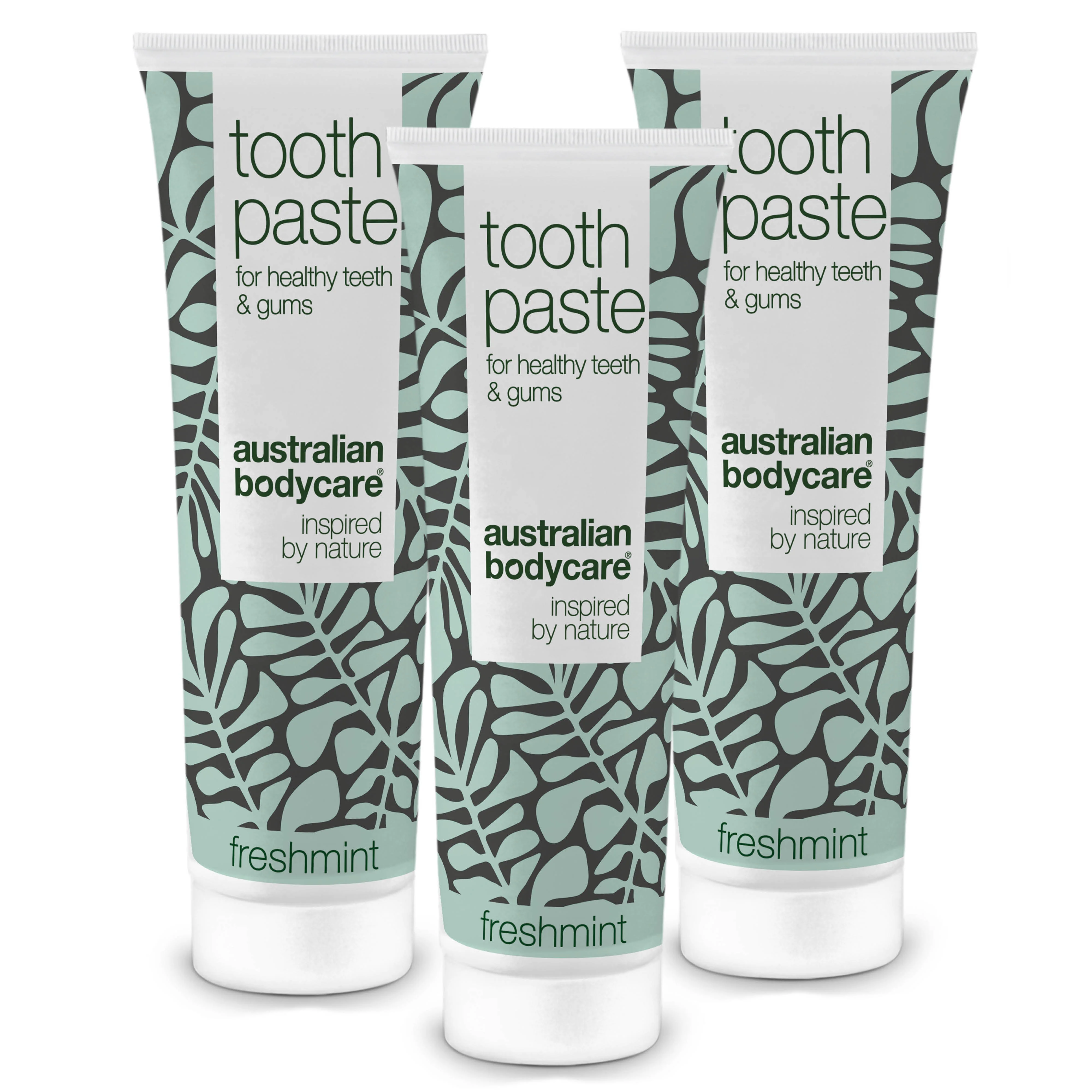 3 stk. Tea Tree Oil Tandpasta Freshmint — Til daglig pleje ved paradentose, svamp og tandkødsbetændelse