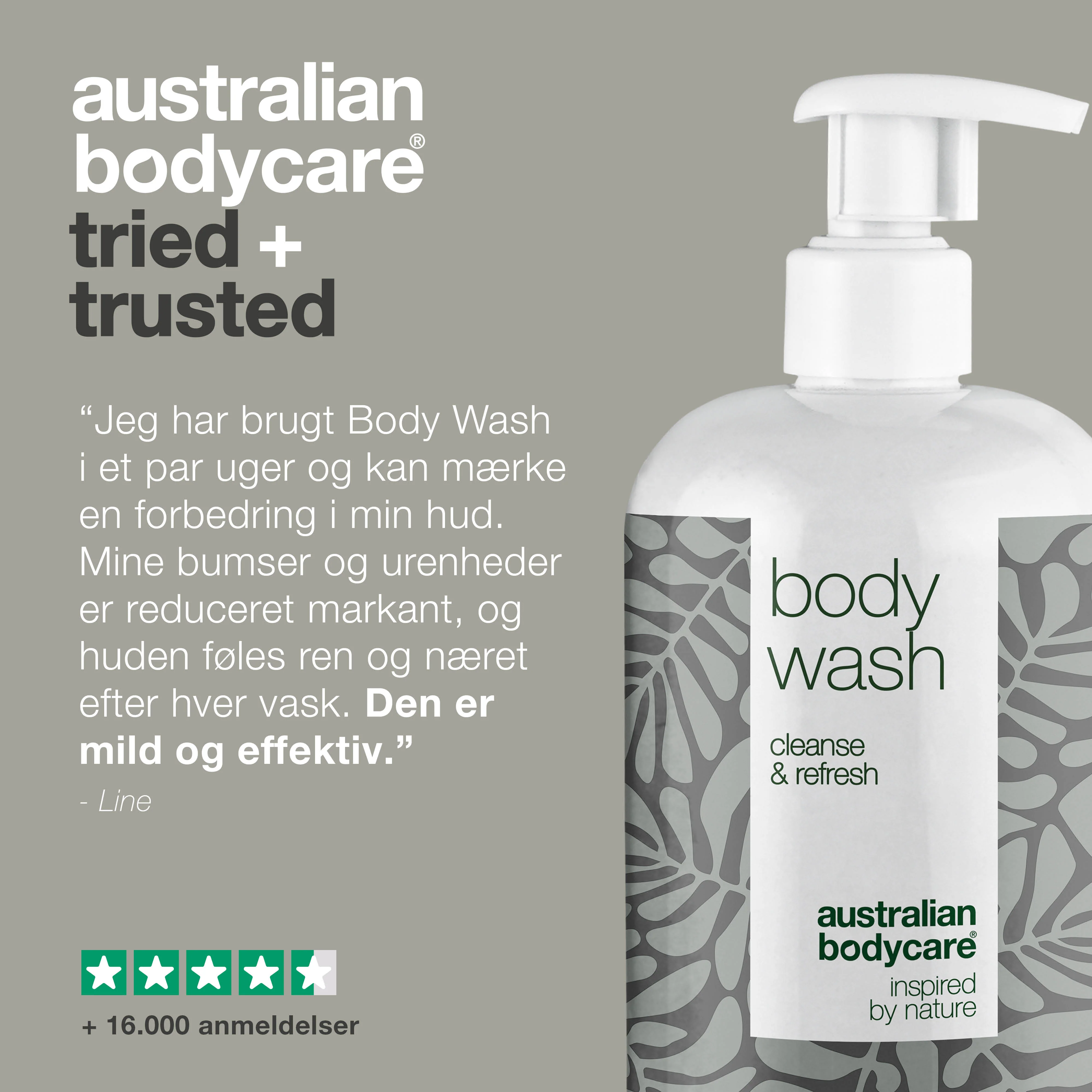 4 for 3 Tea Tree Body Wash 500 ml Lemon Myrtle - pakketilbud — Pakketilbud med 4 Body Wash (500 ml): Tea Tree Oil Lemon Myrtle - Image 5