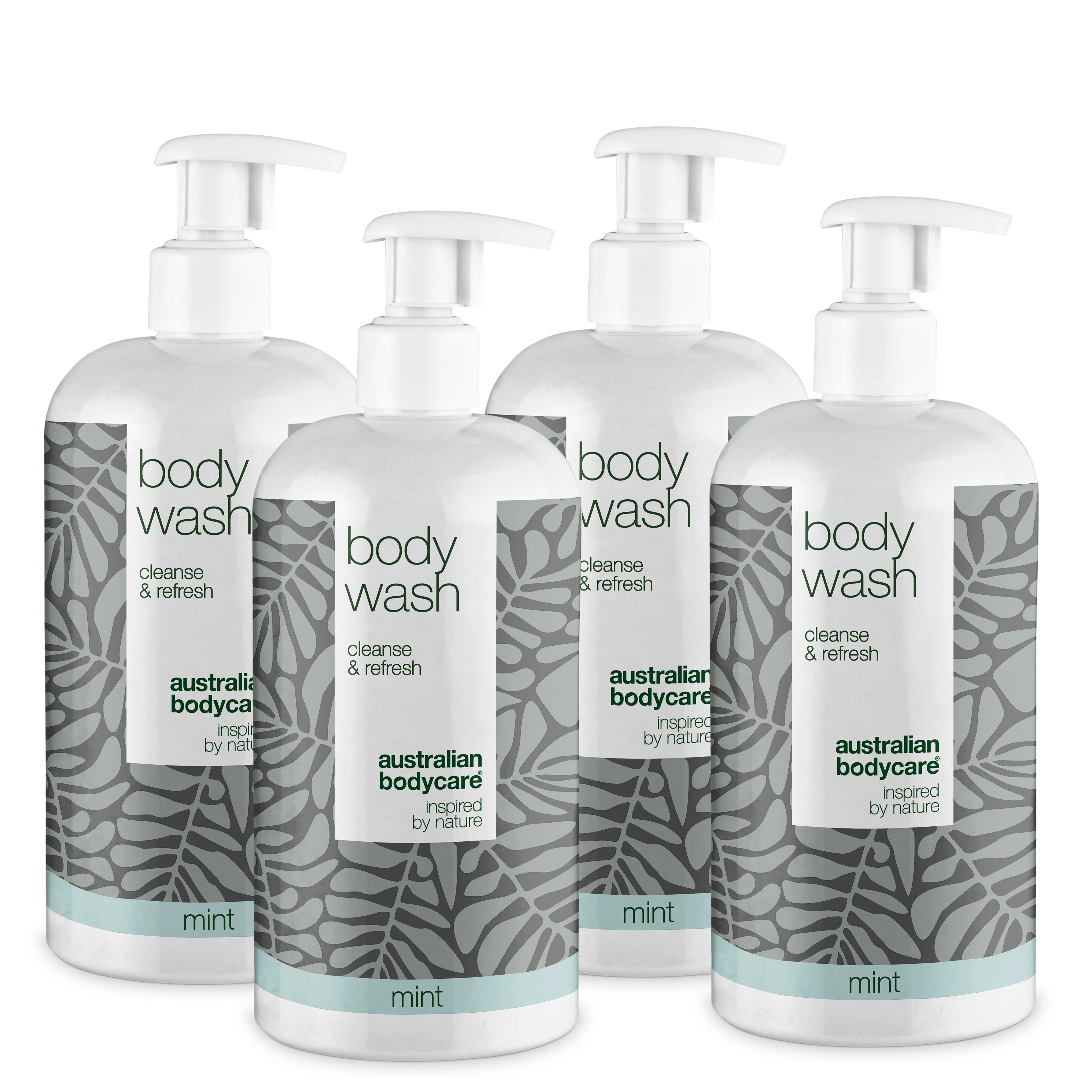 4 for 3 Tea Tree Body Wash 500 ml Mint - pakketilbud — Pakketilbud med 4 Body Wash (500 ml): Tea Tree Oil Mint