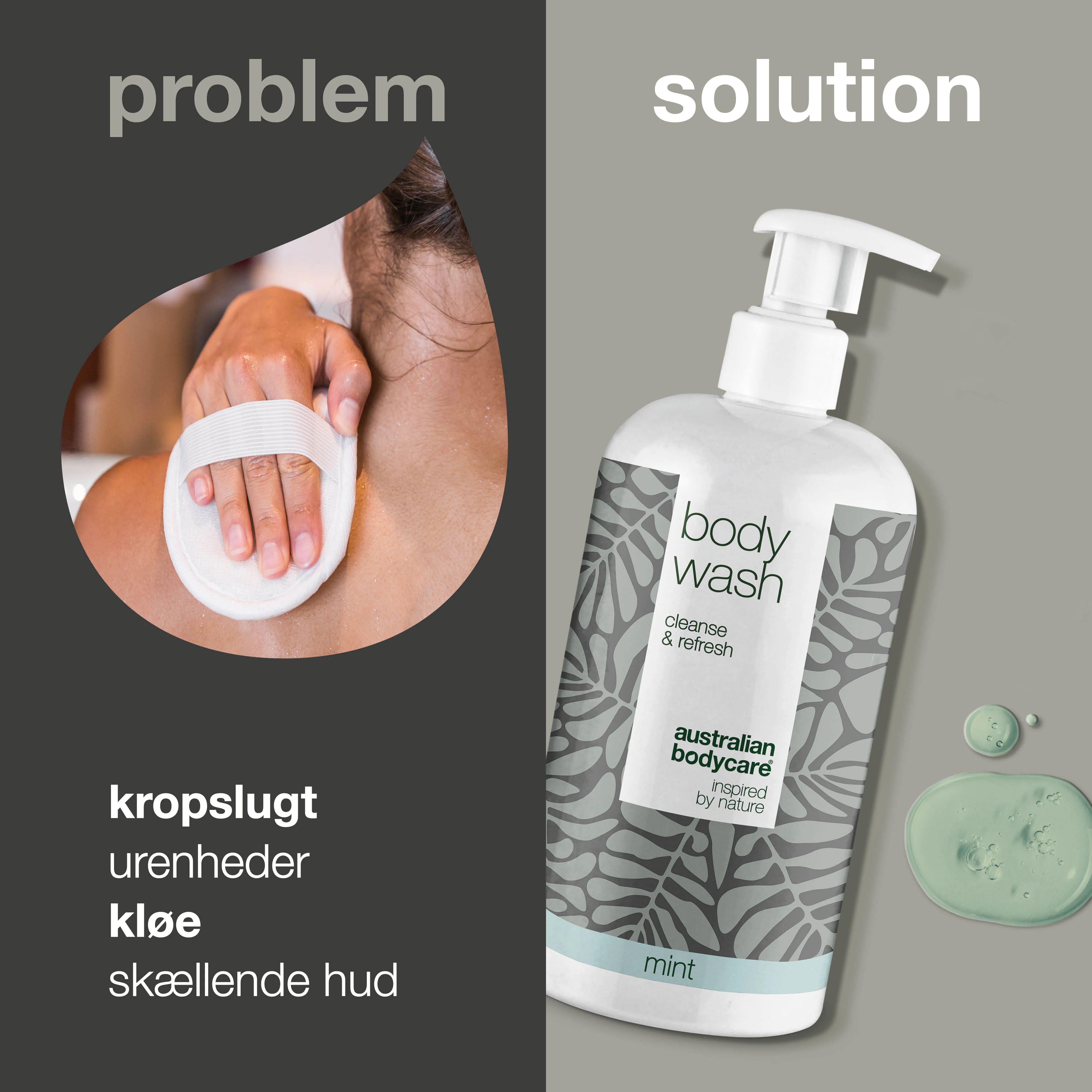 4 for 3 Tea Tree Body Wash 500 ml Mint - pakketilbud — Pakketilbud med 4 Body Wash (500 ml): Tea Tree Oil Mint - Image 2