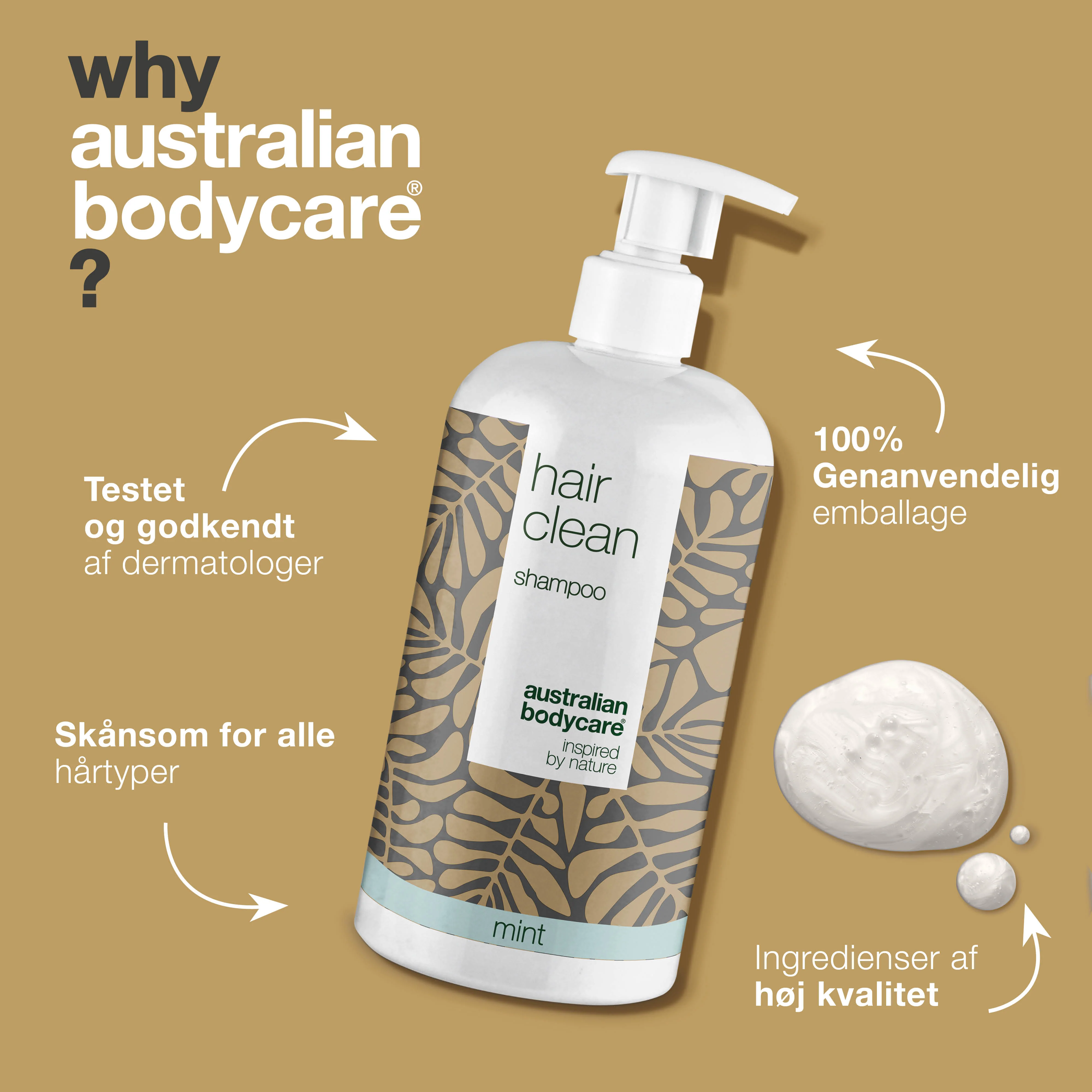 4 for 3 Tea Tree shampoo 500 ml Mint - pakketilbud — Pakketilbud med 4 shampoos (500 ml): Tea Tree Oil Mint - Image 4