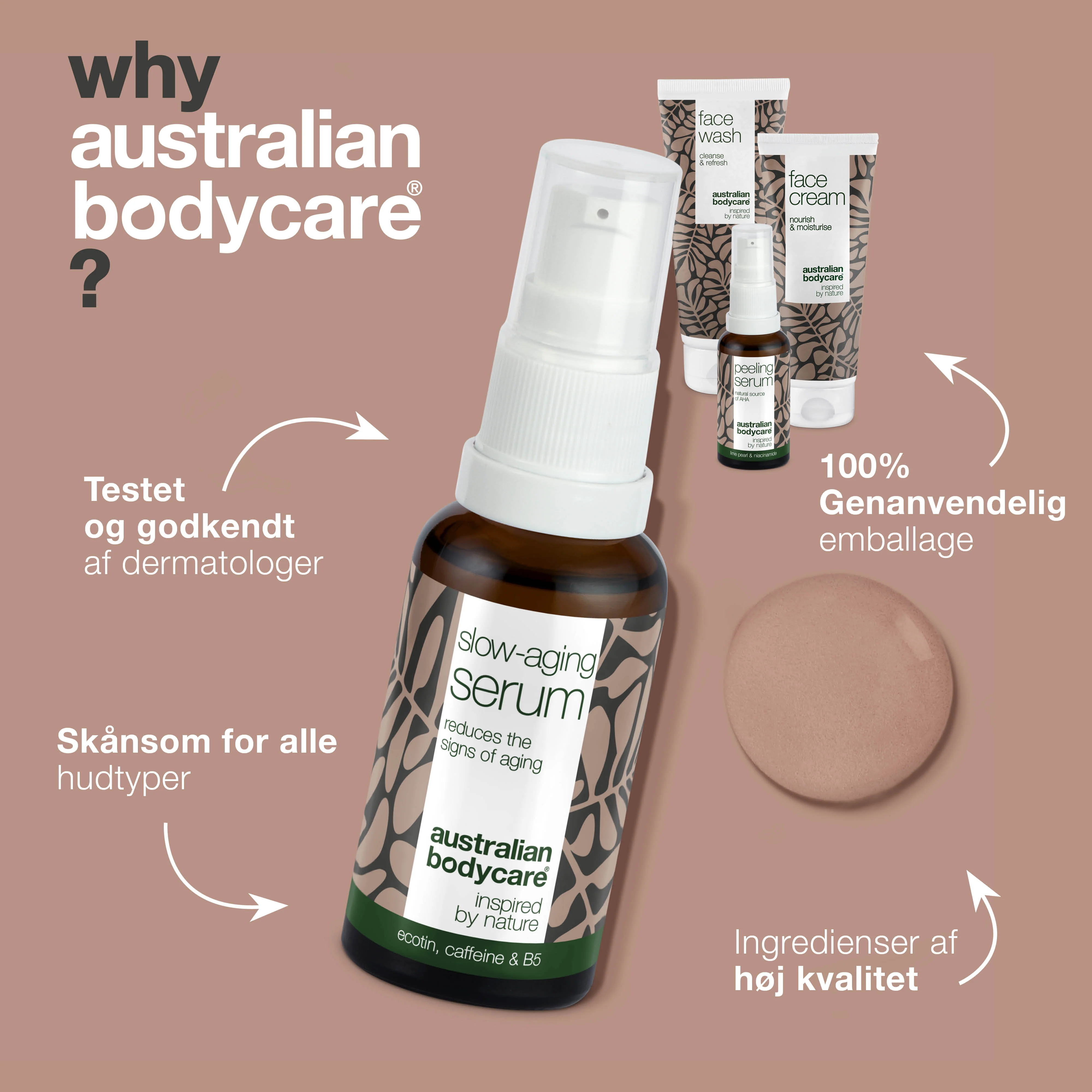4-pak anti-age produkter til moden hud (50+) — Anti-age Serum, Peeling Serum, rens og ansigtscreme mod rynker - Image 4