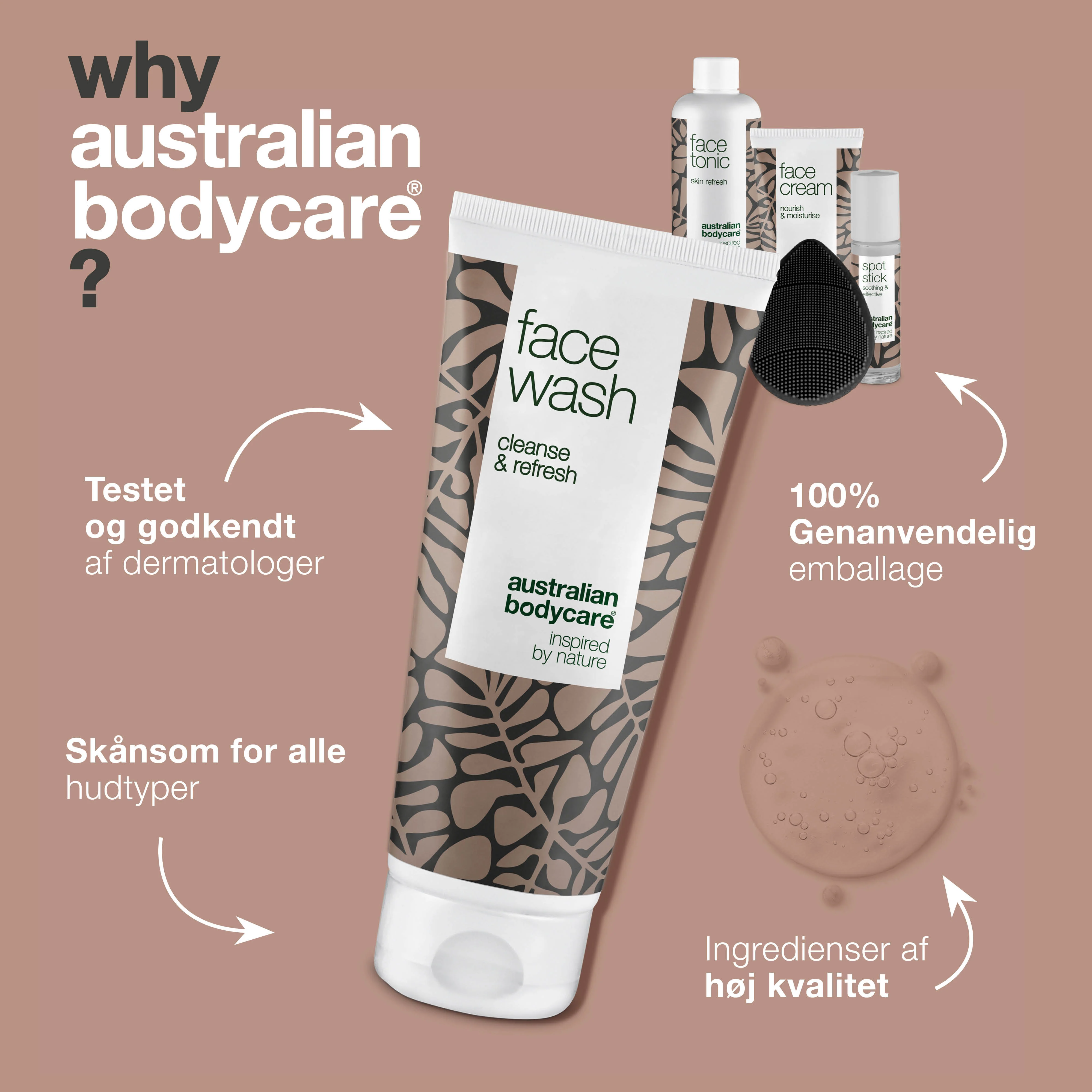 Ansigtspakke med face scrubber — 5-pak til daglig rens af uren hud med bumser - Image 4