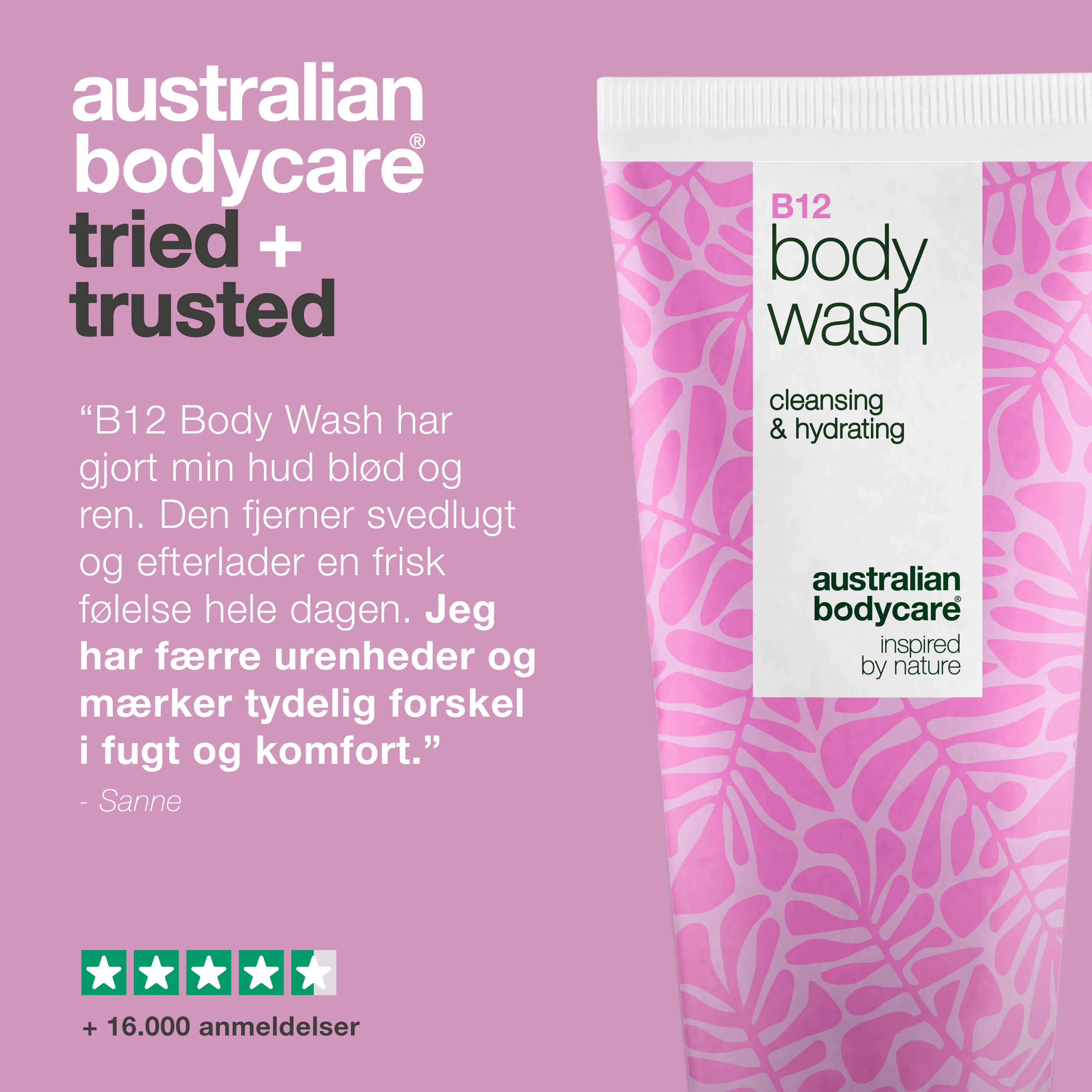 Body Wash med B12 – Til daglig fugt og næring — B12 Body Wash – daglig pleje, der renser, fugter og beroliger huden. - Image 4