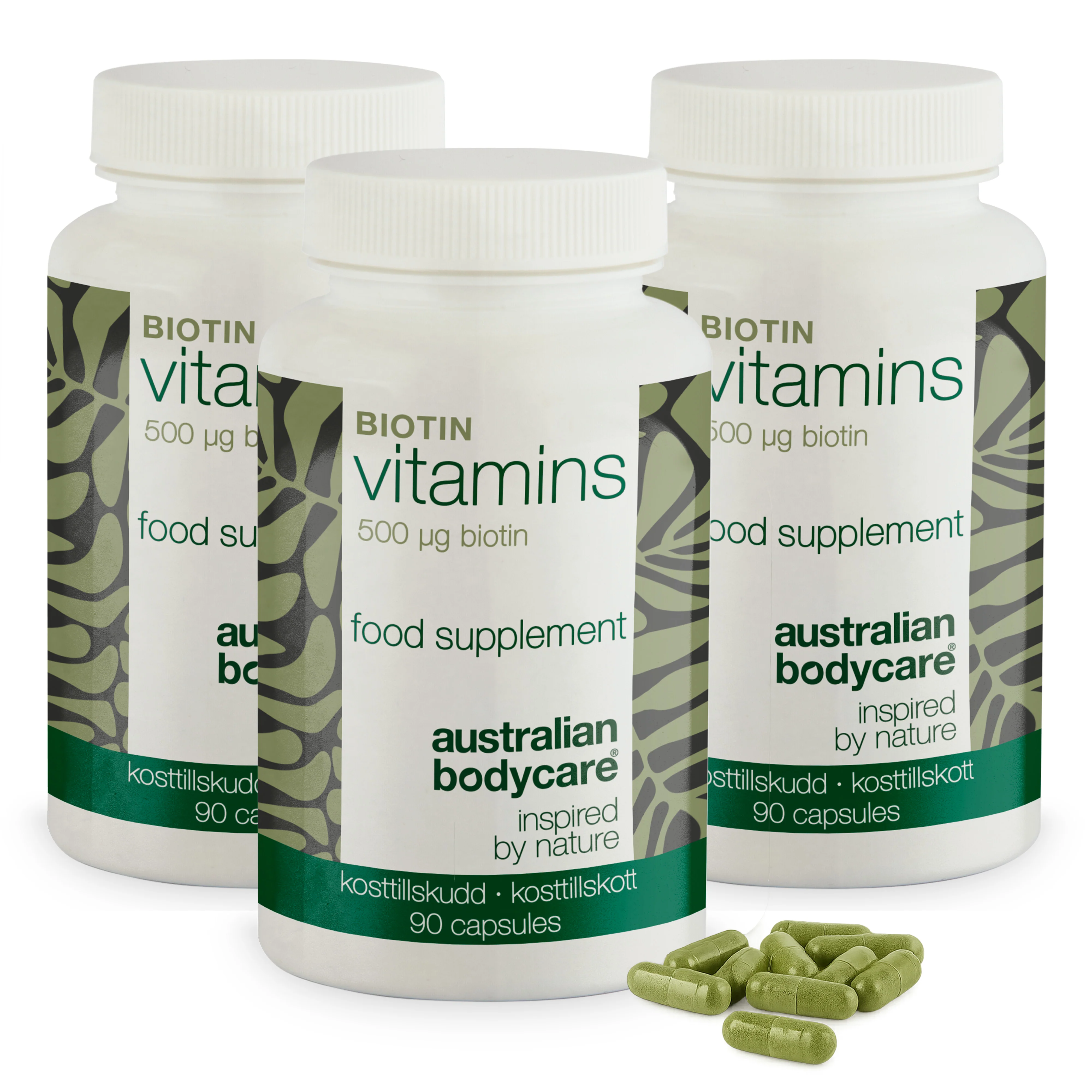 Biotin 500 µg – kosttilskud med vitamin B7 – 90 stk. — Biotin 500 µg med vitamin B7 – 90 tabletter til hud, hår og slimhinder. Indeholder biotin, Medicago sativa og vegetabilsk cellulose. - Image 9