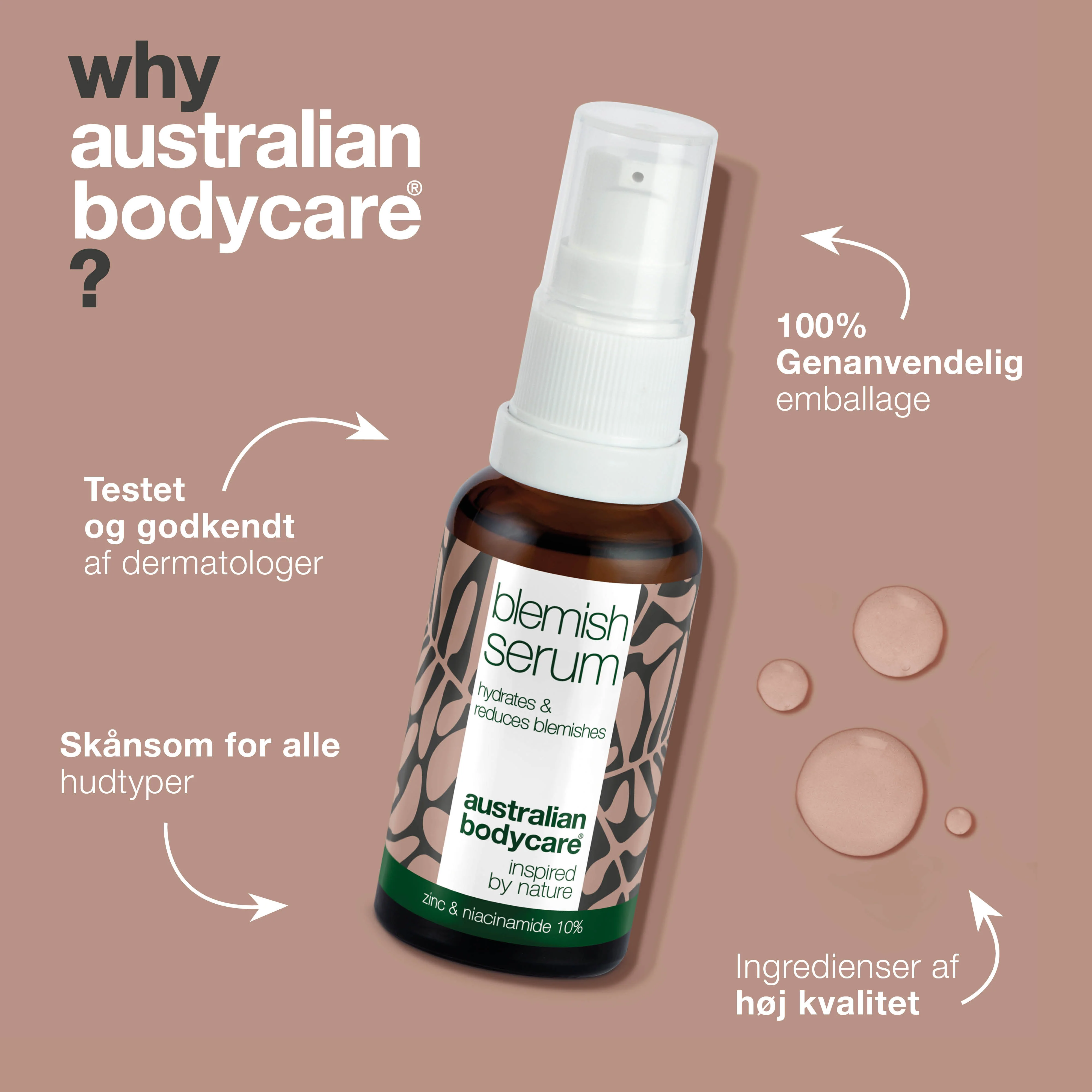 Niacinamide Serum – Mindsker rødme, urenheder og fedtet hud — Niacinamide Serum reducerer rødme, fedtet hud og urenheder. Indeholder 10% niacinamid, zink og hyaluronsyre for en sund og jævn hud. - Image 4