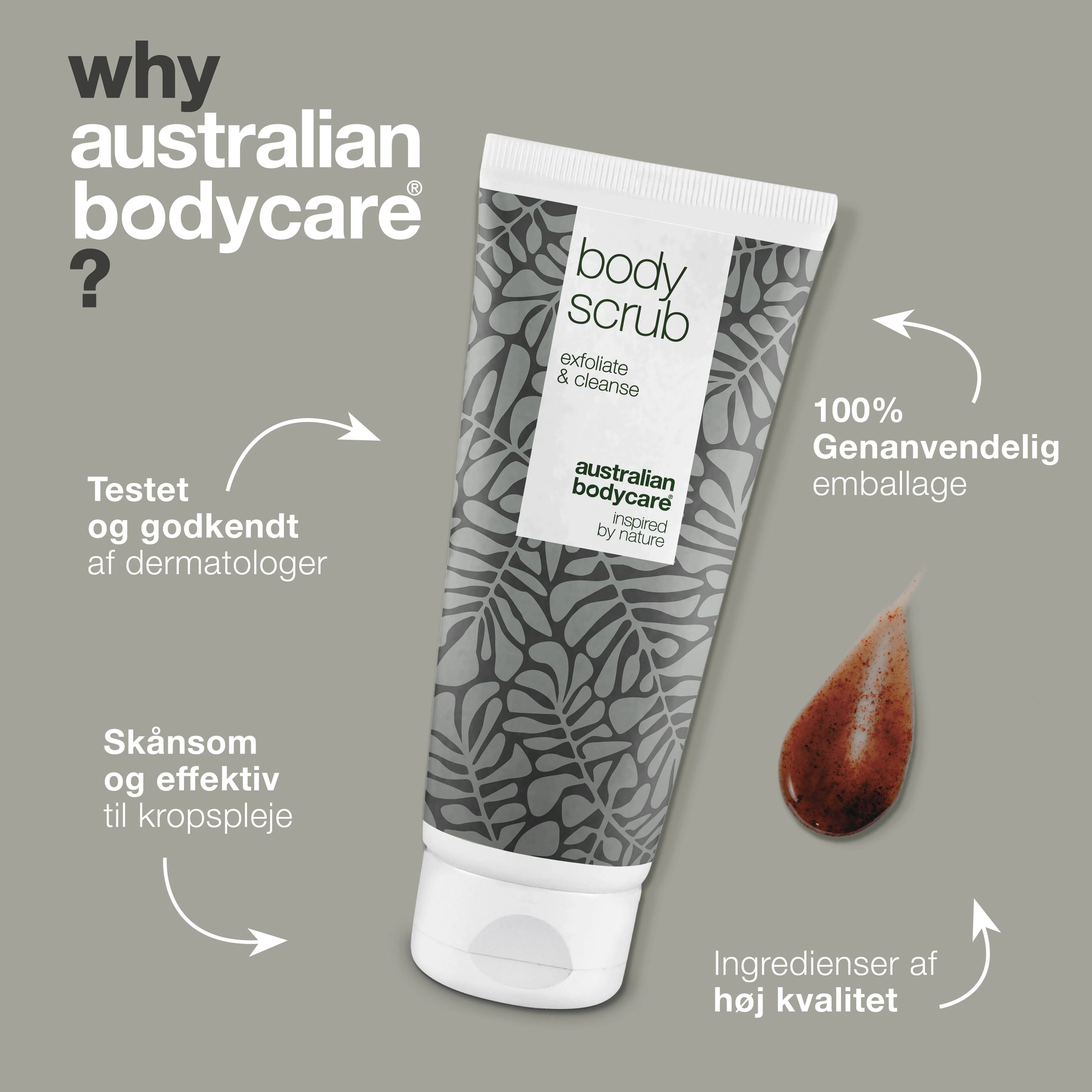 Body Scrub til bumser og uren hud pĂ„ kroppen â Eksfoliering med 100% naturlig Tea Tree Oil - OgsĂ„ til intim brug - Image 4