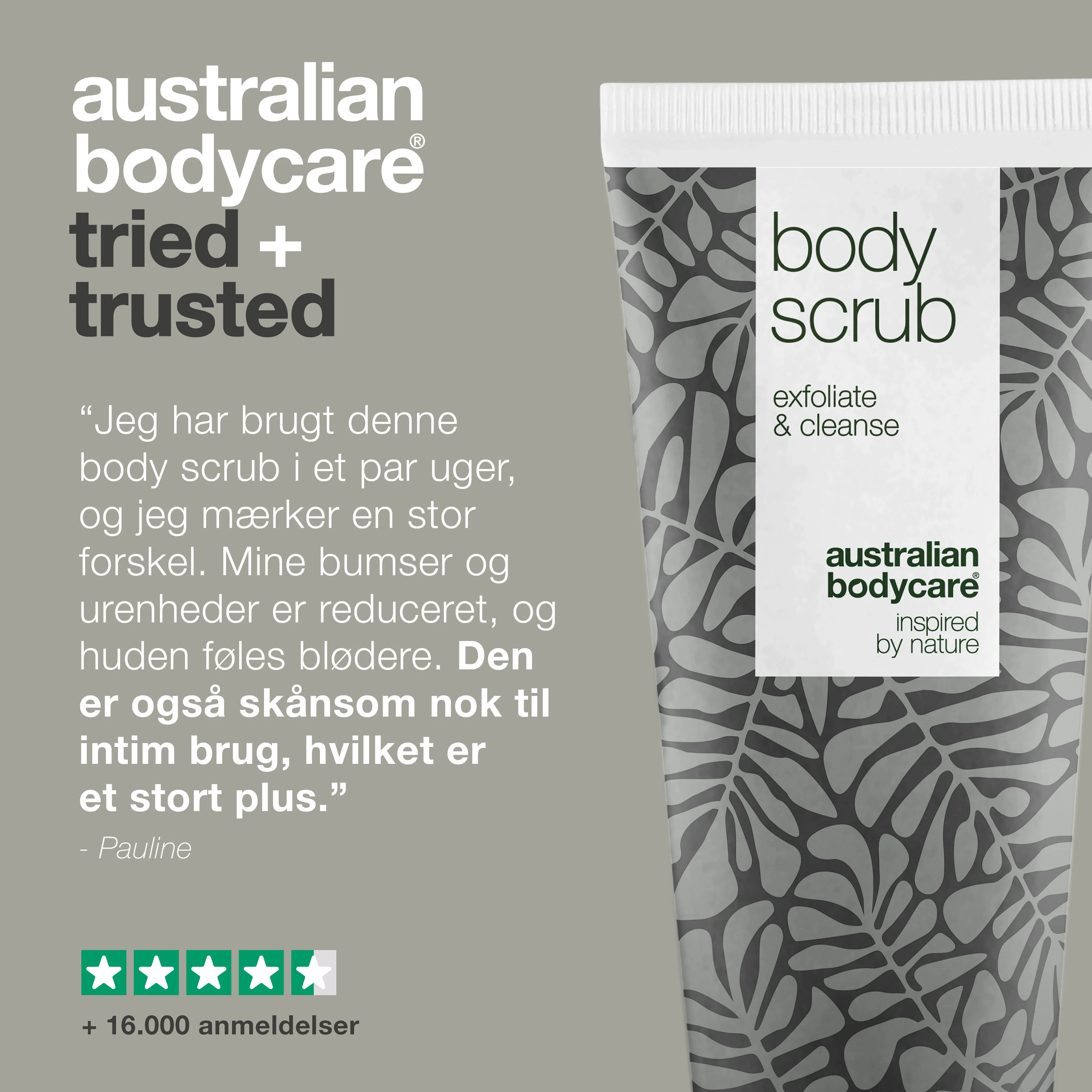 Body Scrub til bumser og uren hud pĂ„ kroppen â Eksfoliering med 100% naturlig Tea Tree Oil - OgsĂ„ til intim brug - Image 5