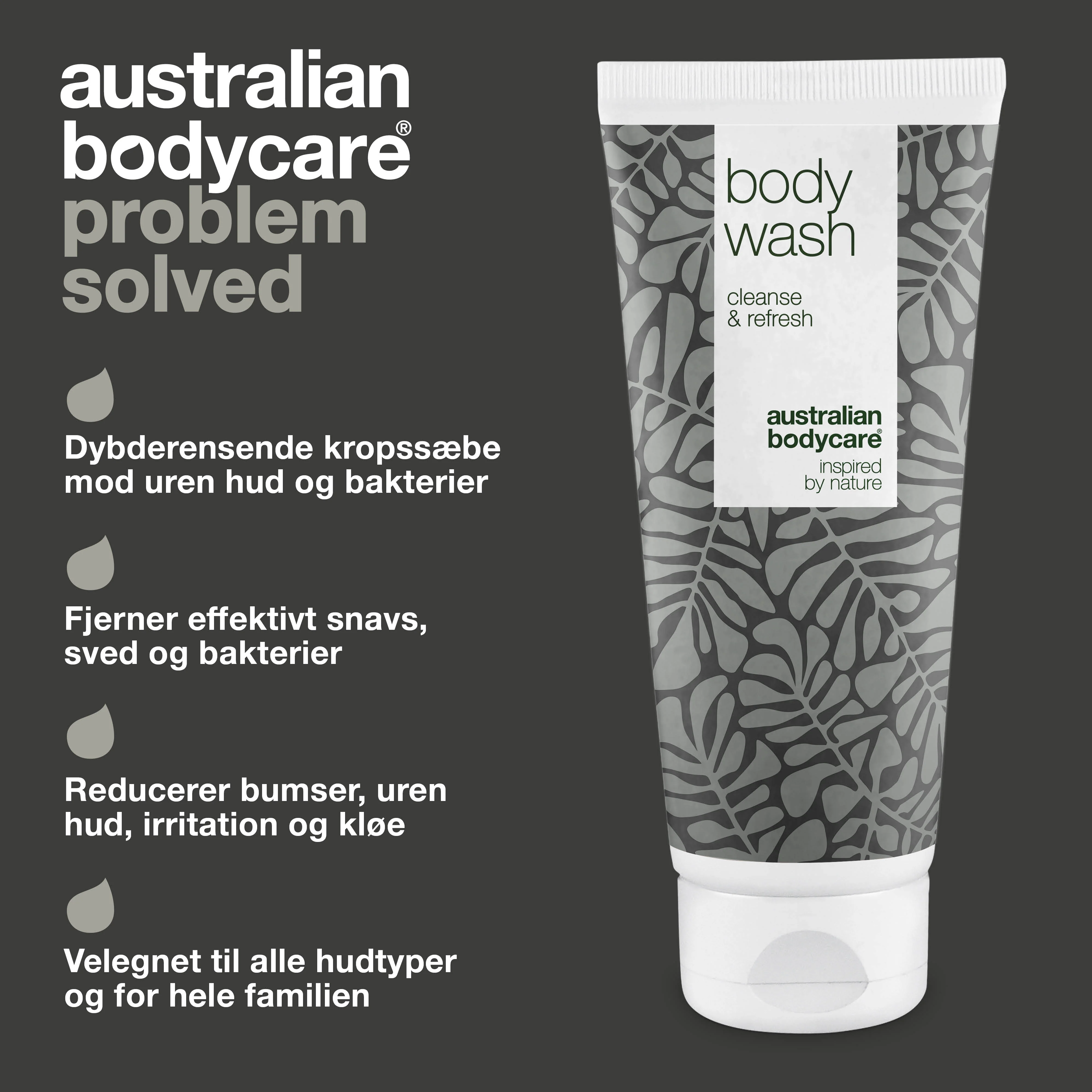 Body Wash med Tea Tree Oil — Showergel til daglig pleje og mod bumser og uren hud på kroppen - Image 3