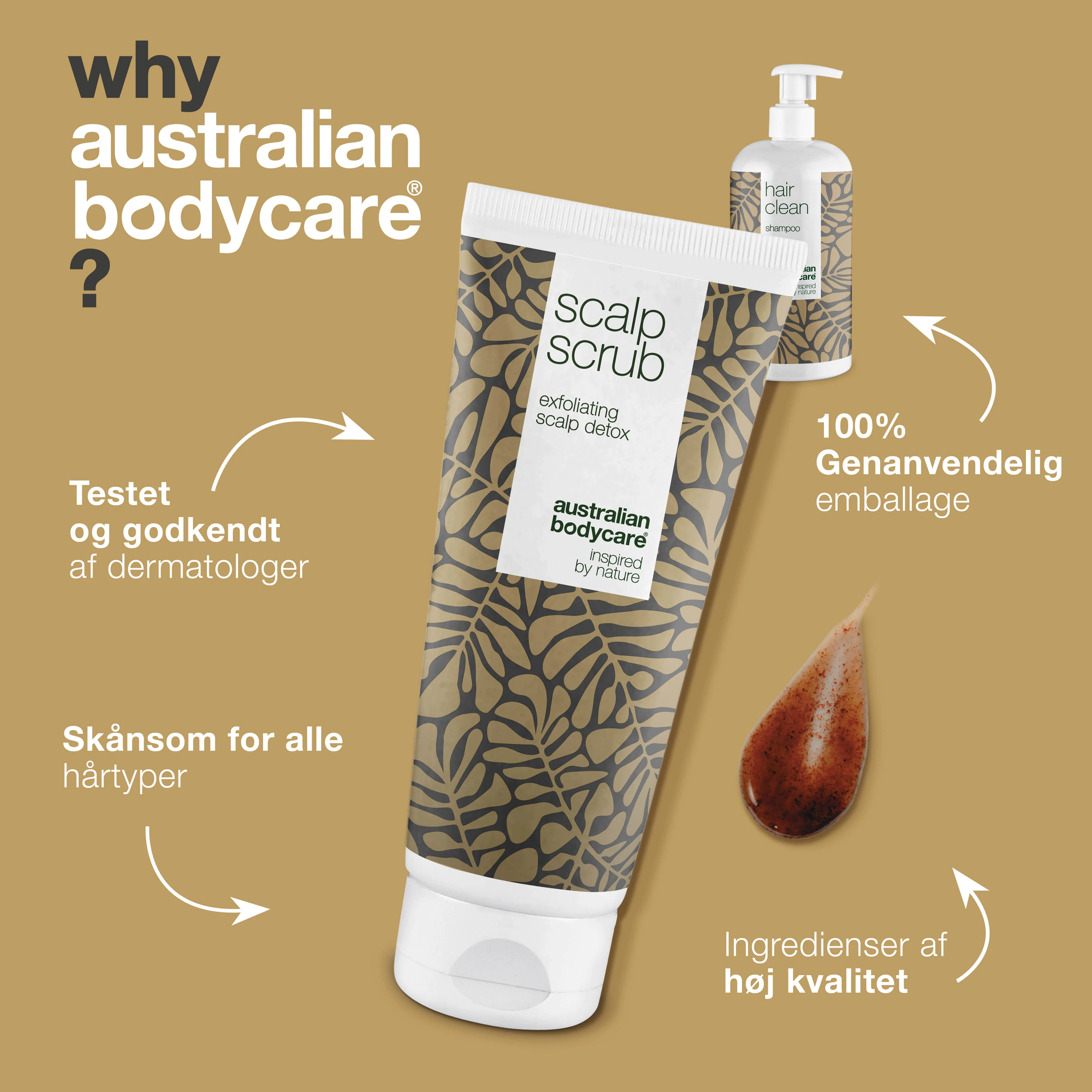 2-pak til bumser i hovedbunden — Hovedbundsscrub og Tea Tree Shampoo til uren hud i hovedbunden - Image 4
