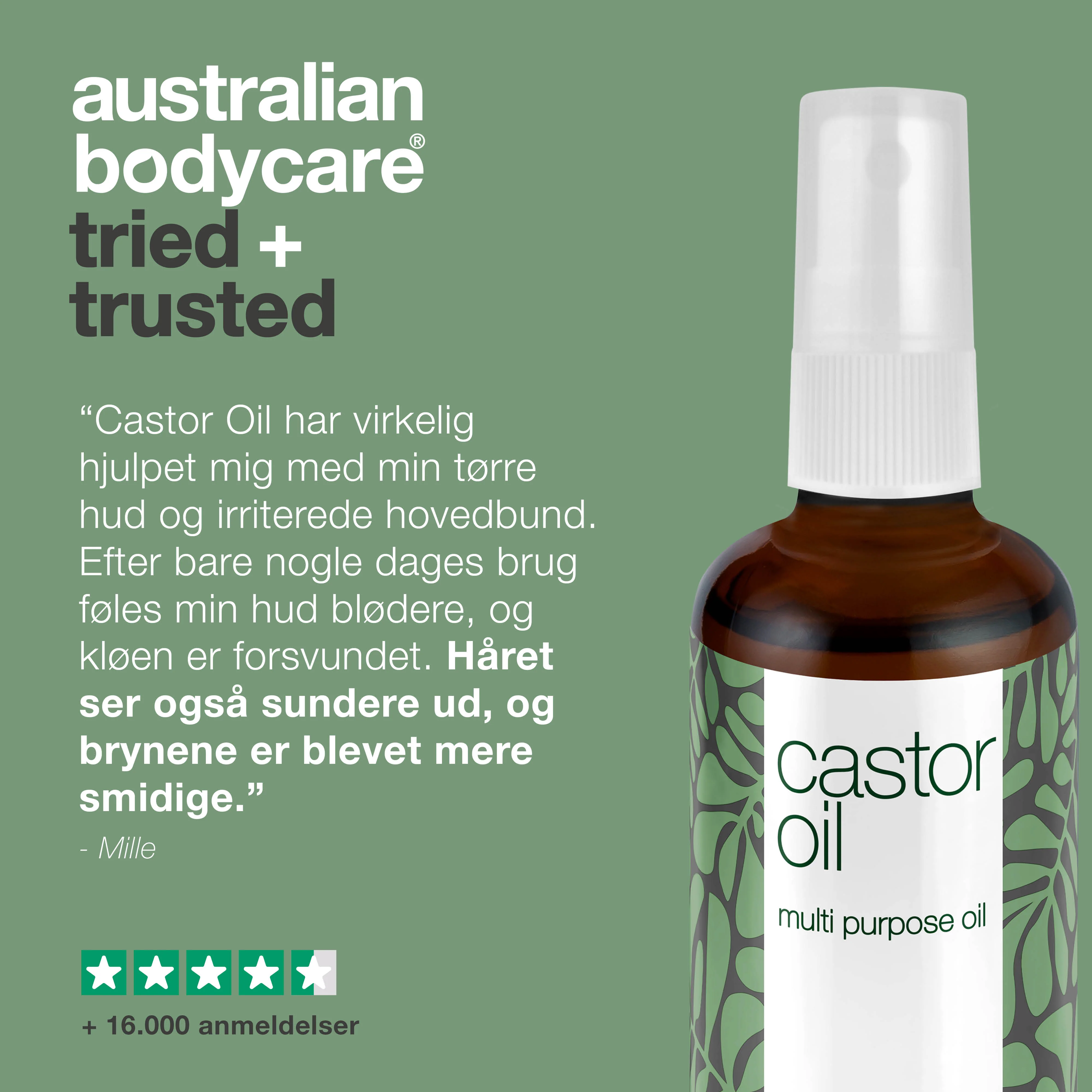 Castor Oil – Plejende ricinusolie til hud og hår — Fugtgivende ricinusolie til hud, hår, bryn og vipper. Lindrer tørhed og plejer irriteret hovedbund. 100 % naturlig olie. - Image 5
