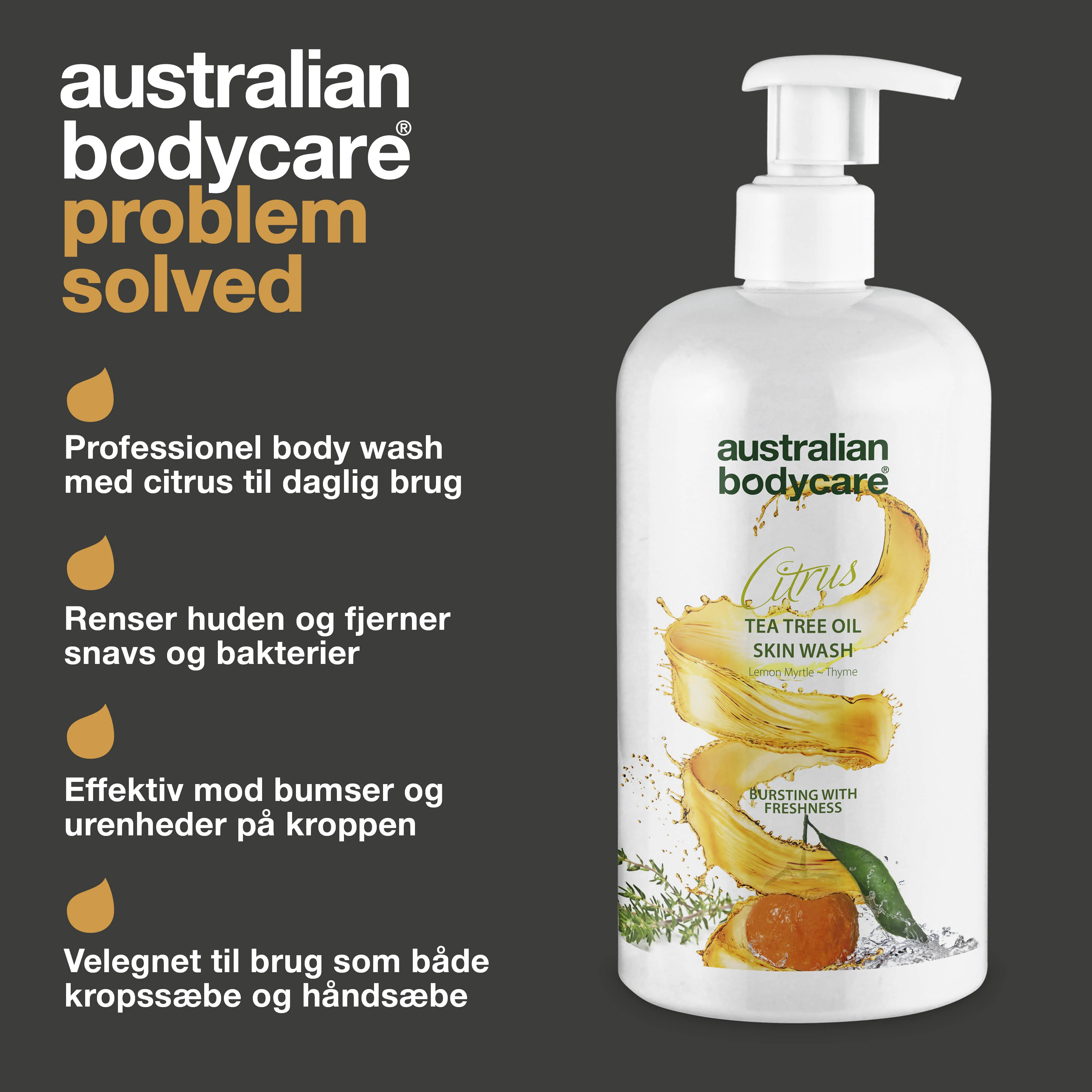 Professionel Citrus Skin Wash — Professionel body wash med Tea Tree Oil og citrus til daglig brug - Image 3