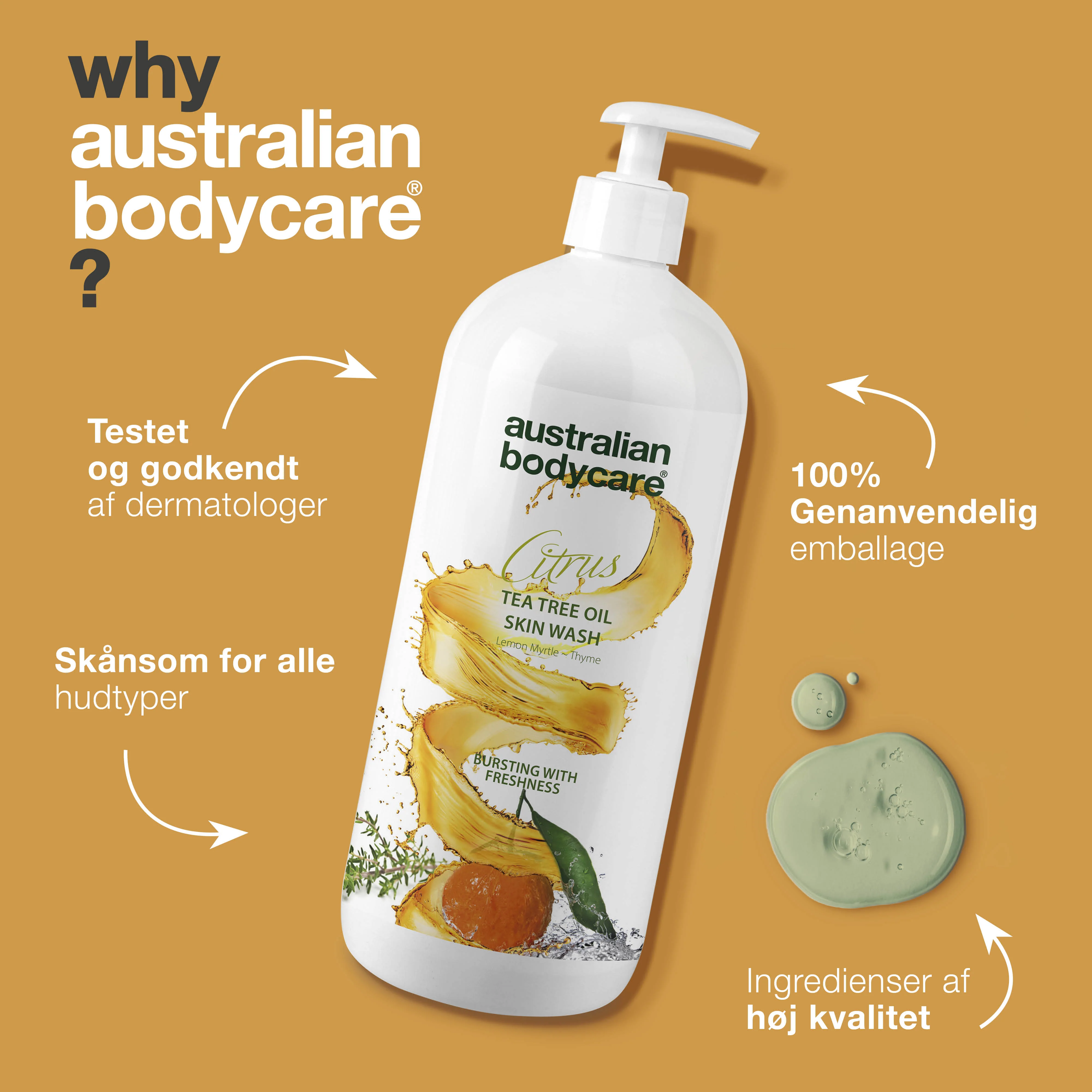 Professionel Citrus Skin Wash — Professionel body wash med Tea Tree Oil og citrus til daglig brug - Image 4