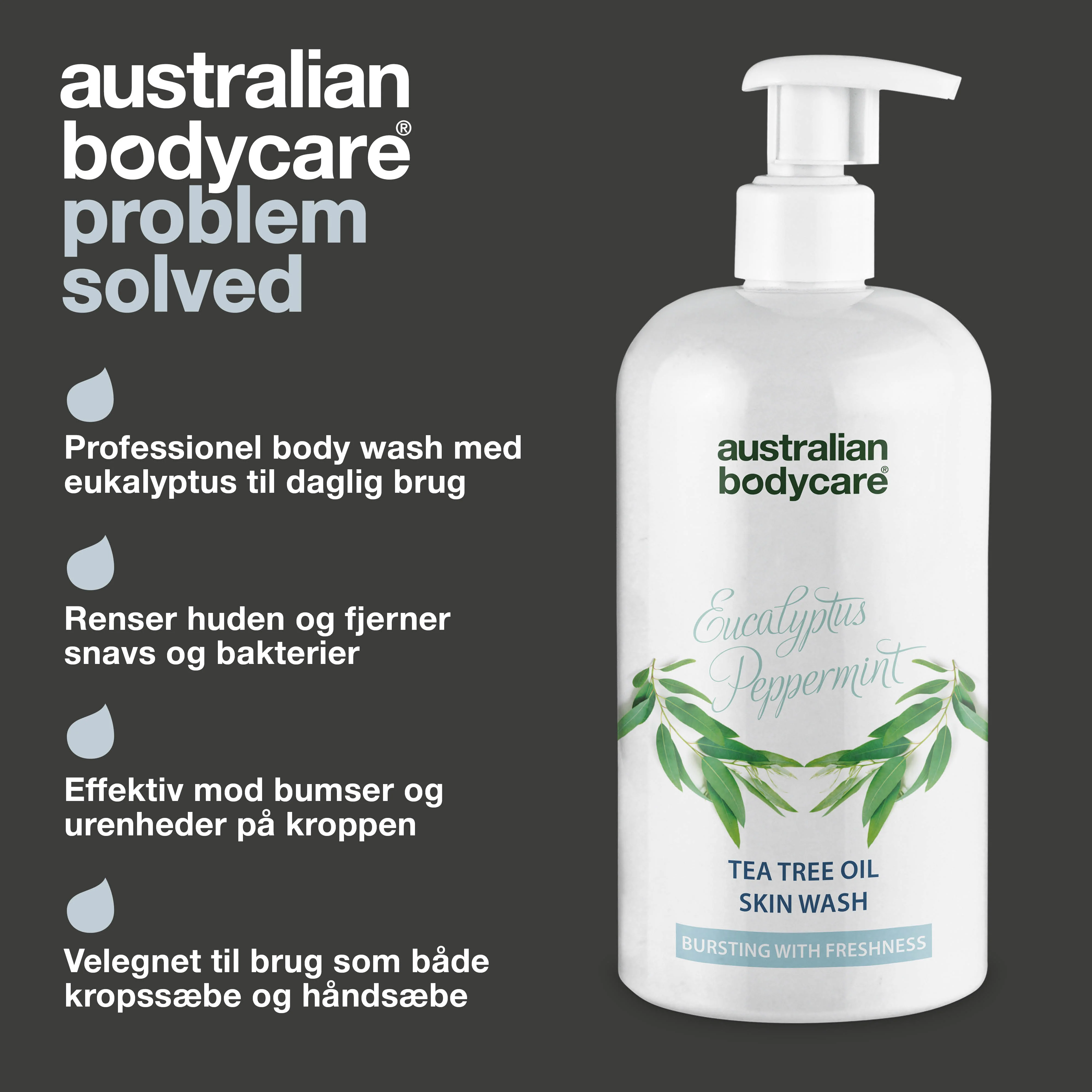 Professionel Eucalyptus Skin Wash — Showergel til professionel brug med naturlig Tea Tree Oil og eukalyptus - Image 3