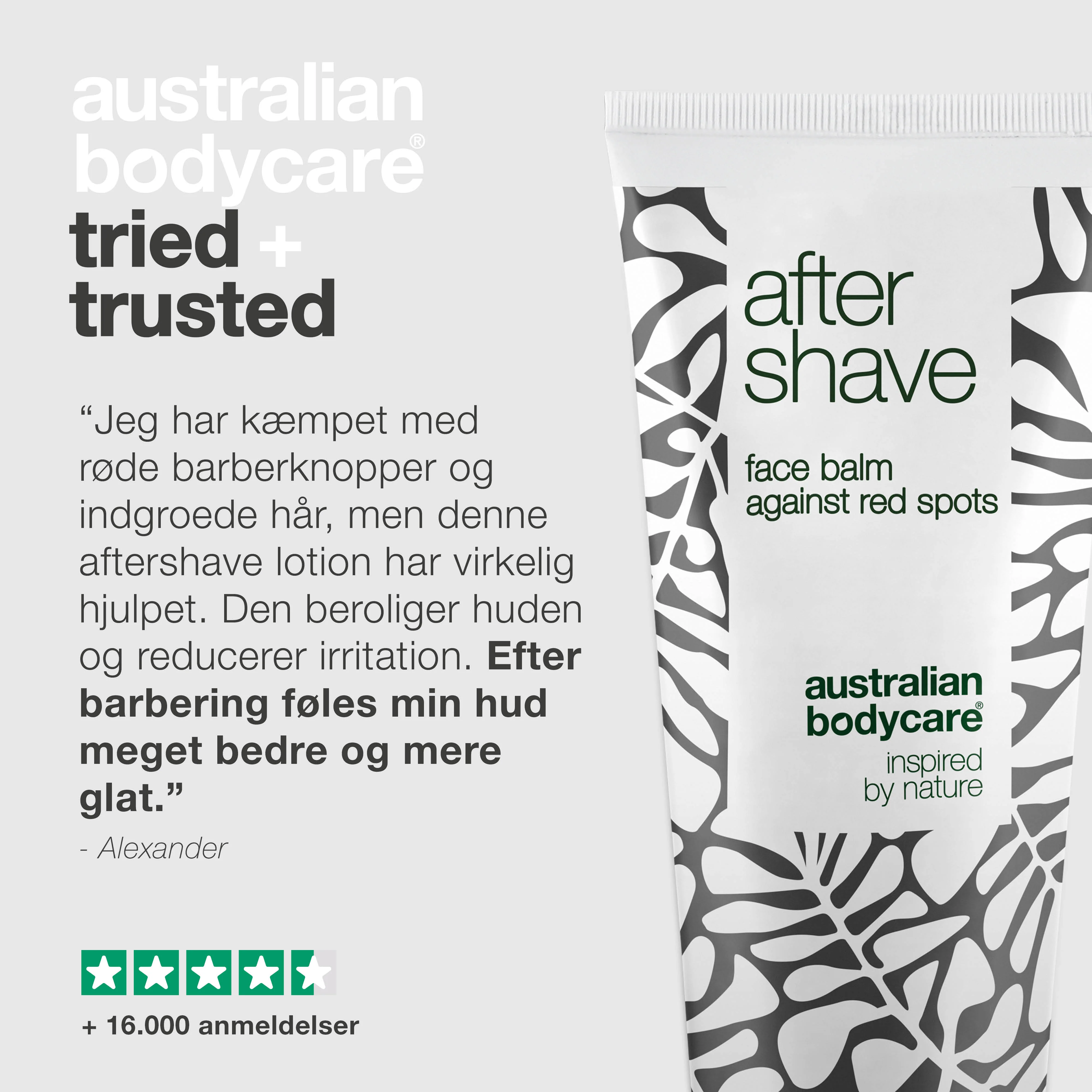 Aftershave lotion til røde barberknopper — Aftershave balm mod skægpest og indgroede hår efter barbering - Image 5