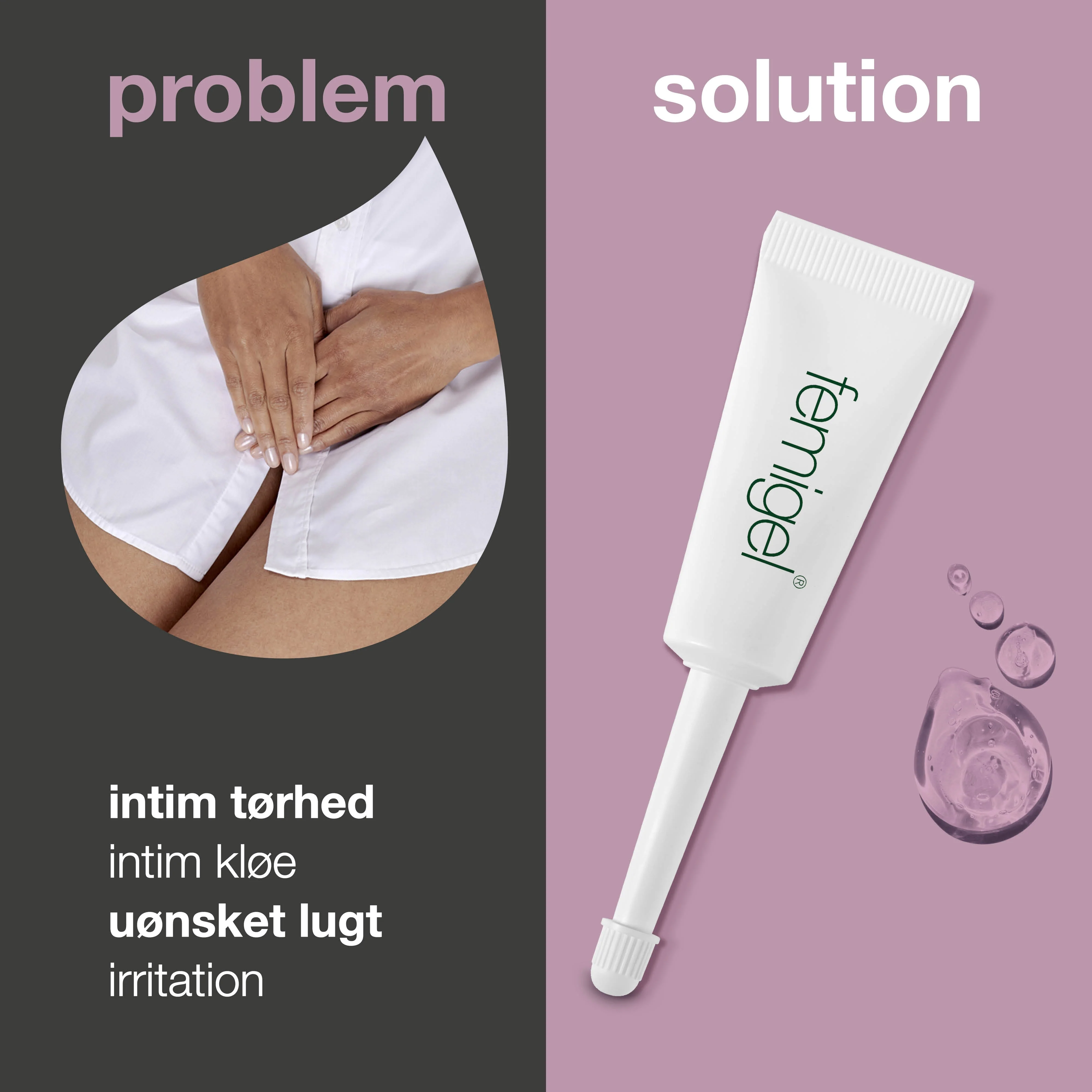 Femigel til intim tørhed, kløe, svie og uønsket lugt — Intimgel mod intimt ubehag og irritation - Image 2