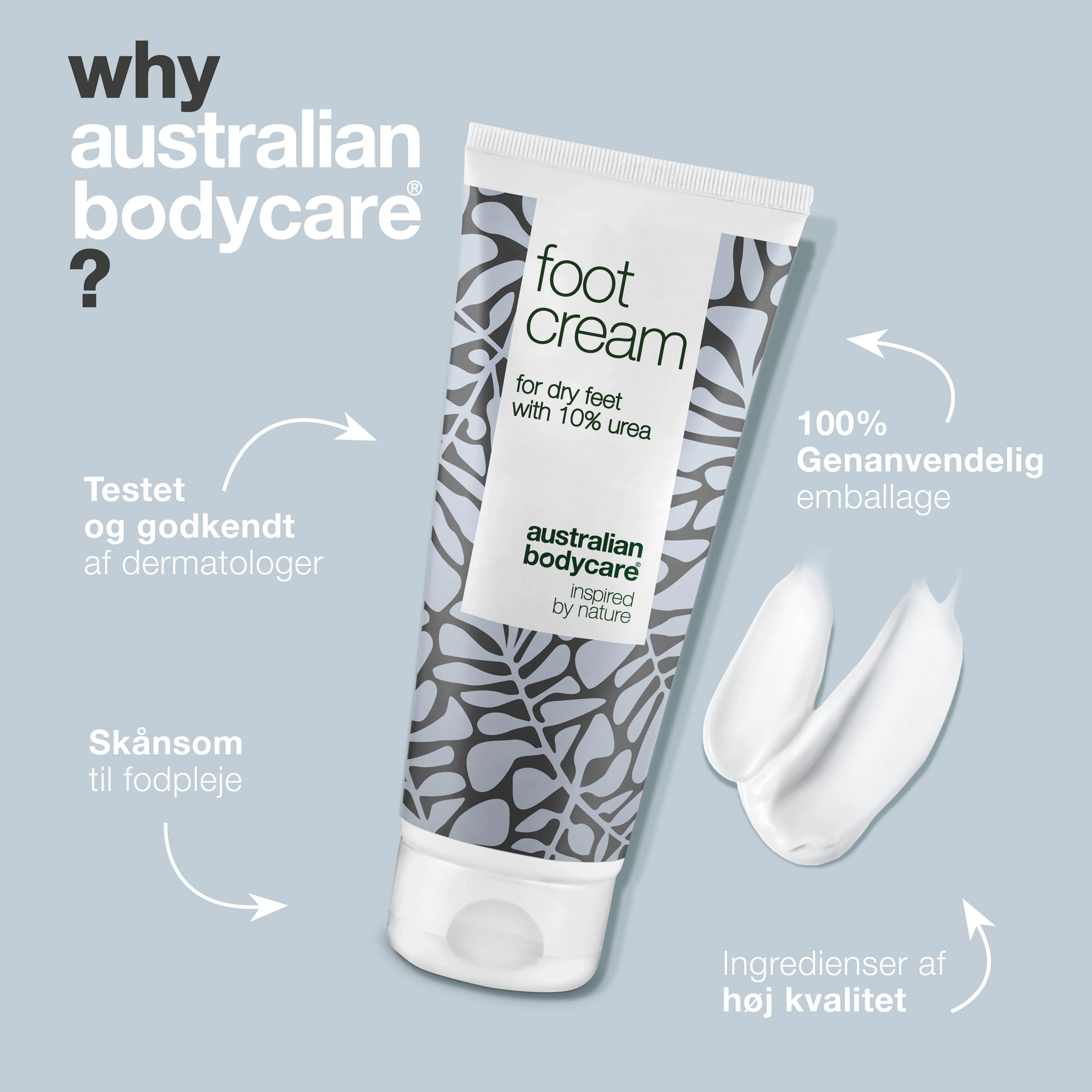 Fodcreme med 10% Urea — Vores bedste fodcreme til tørre fødder med 100% naturlig Tea Tree Oil - Image 4