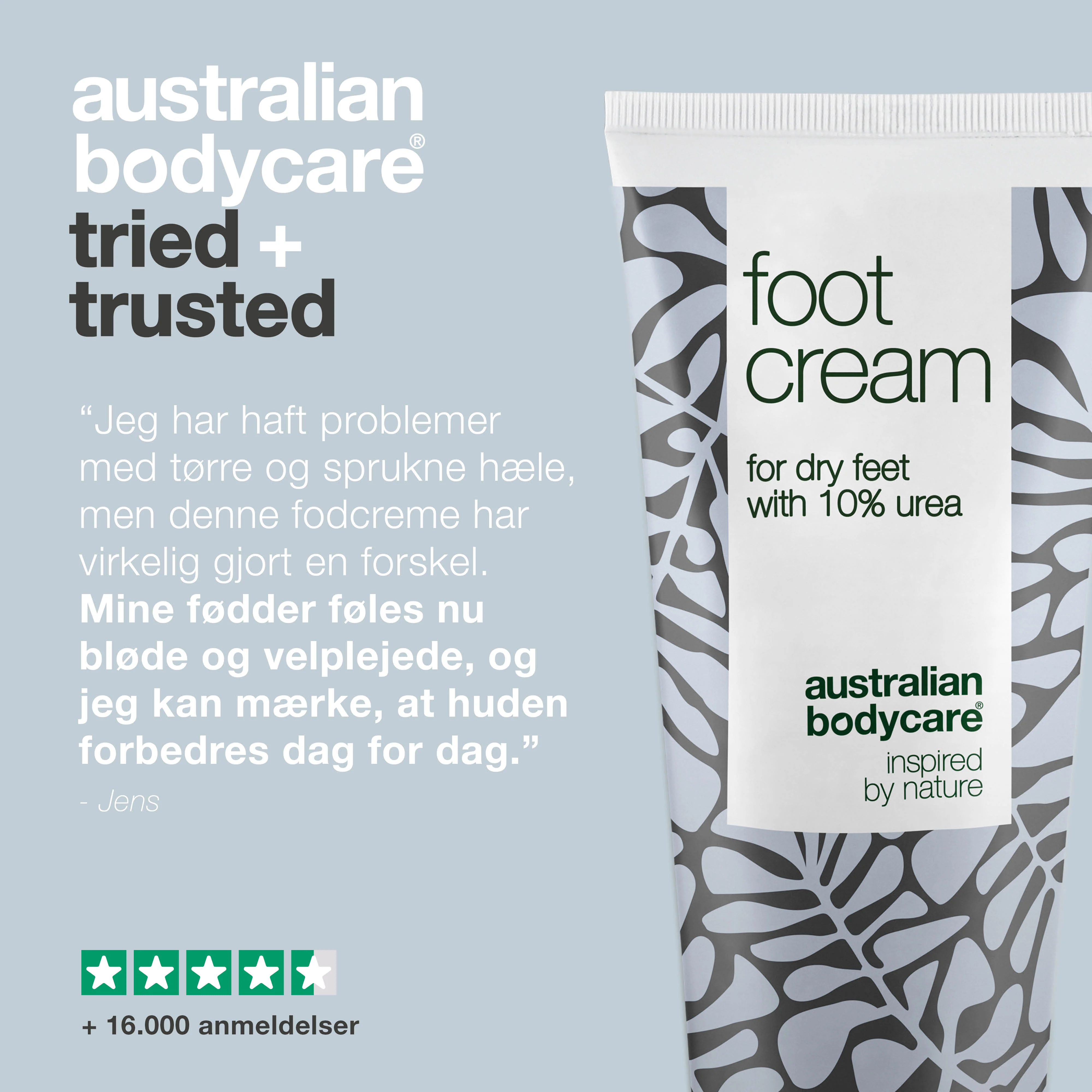 Fodcreme med 10% Urea — Vores bedste fodcreme til tørre fødder med 100% naturlig Tea Tree Oil - Image 5