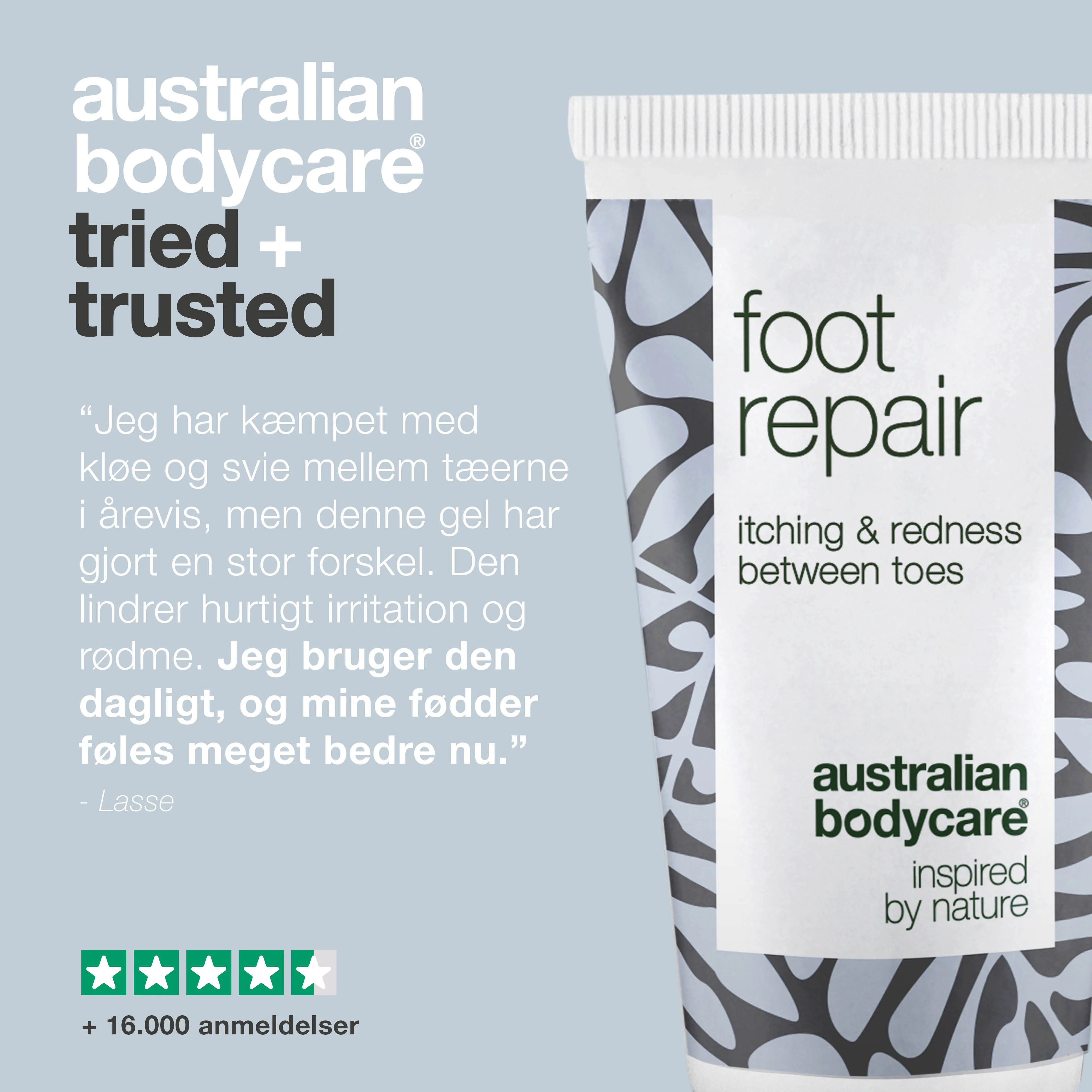 Fodgel med Tea Tree Oil  — Lindrende gel mod kløe, svie og rødme mellem tæerne. - Image 5