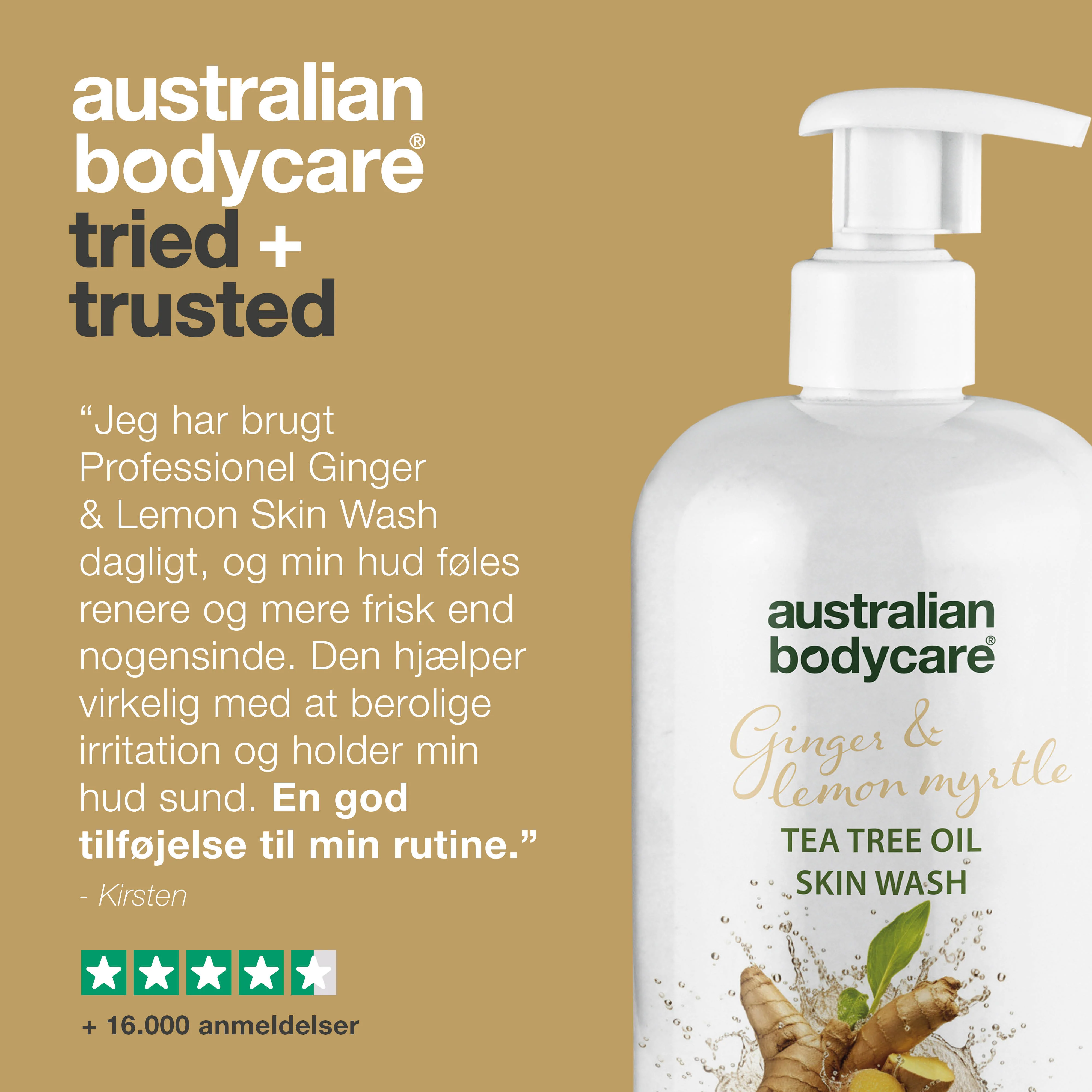 Professionel Ginger & Lemon Skin Wash — Professionel body wash med Tea Tree Oil og Ingefær - Image 5