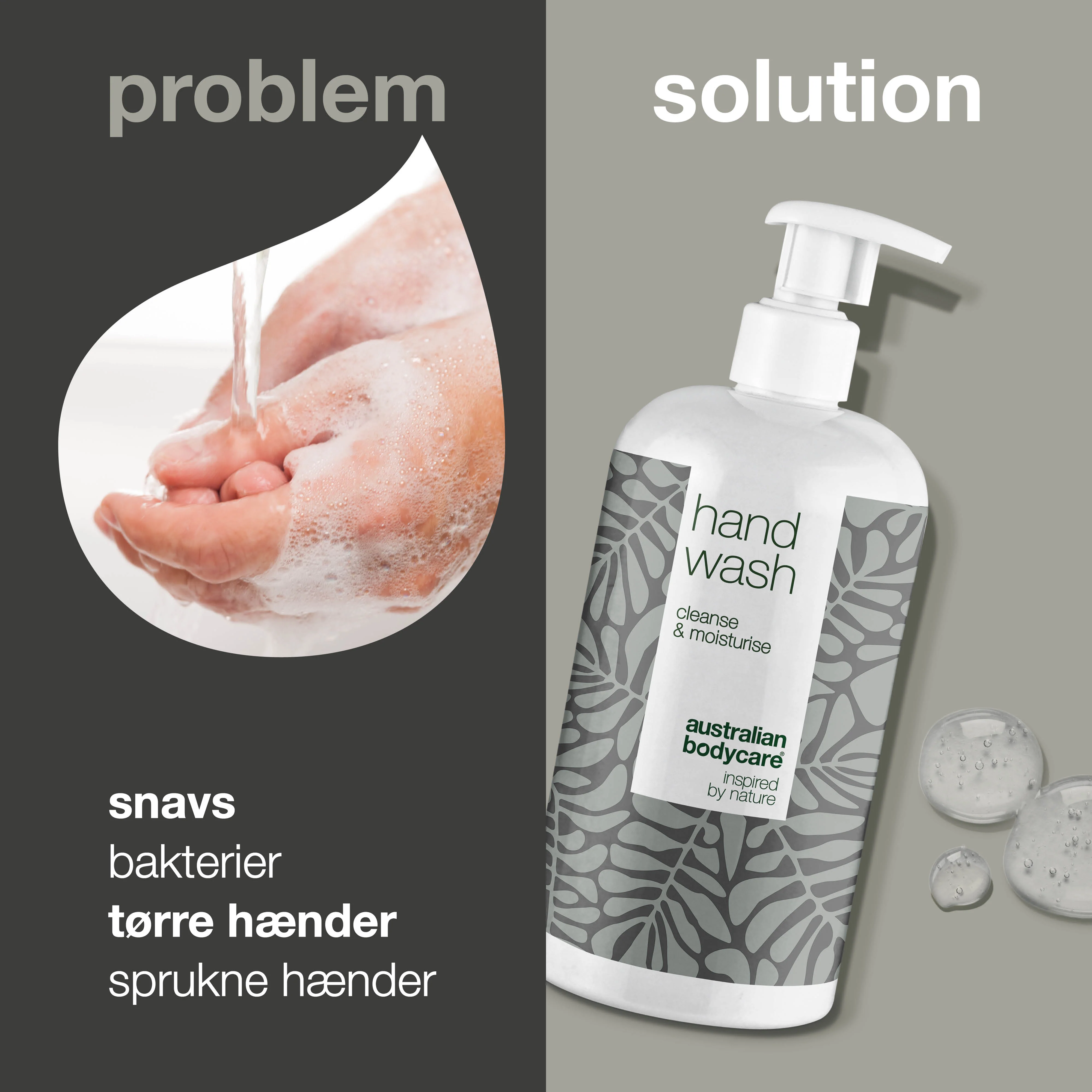 Håndsæbe med Tea Tree Oil til tørre hænder — Flydende håndsæbe fjerner effektivt bakterier og snavs - Image 2