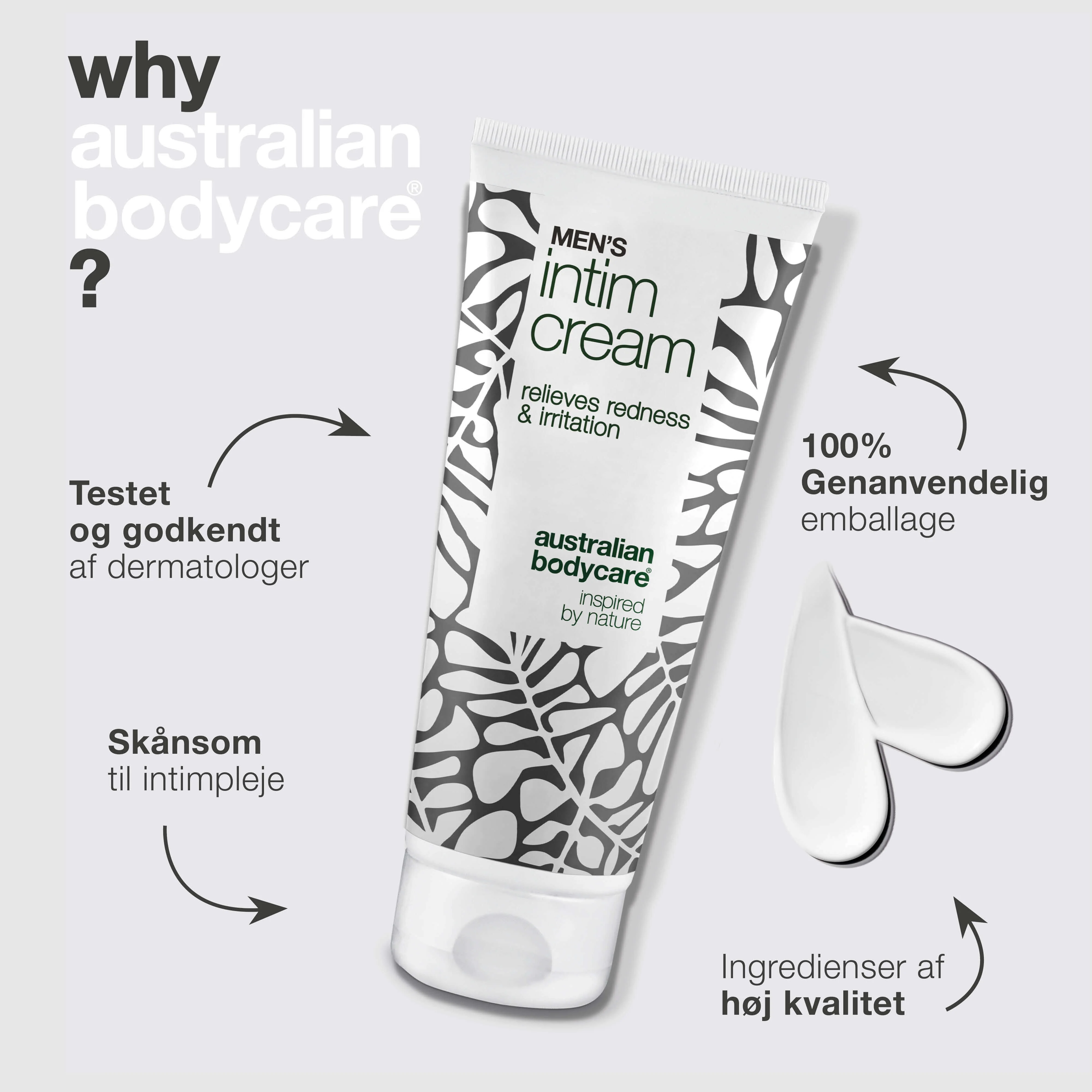 Mænds Intimcreme – lindrer kløe og friktion i skridtet — Mænds Intimcreme mod rødme og irritation i skridtet. Indeholder sheasmør, bivoks og zink for optimal beskyttelse og pleje. - Image 4