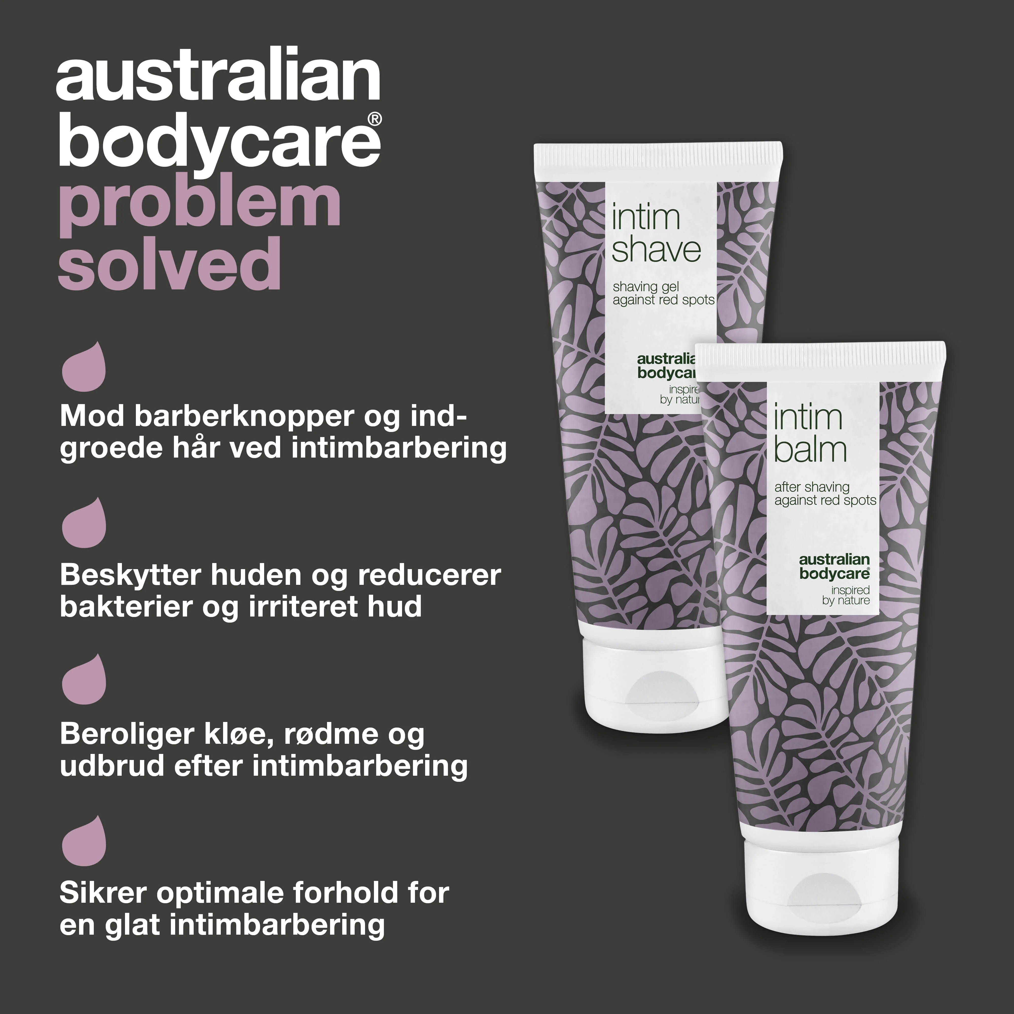 XL Sæt til intimbarbering uden røde knopper — Stor intim barbergel og aftershave balm mod indgroede hår - Image 3