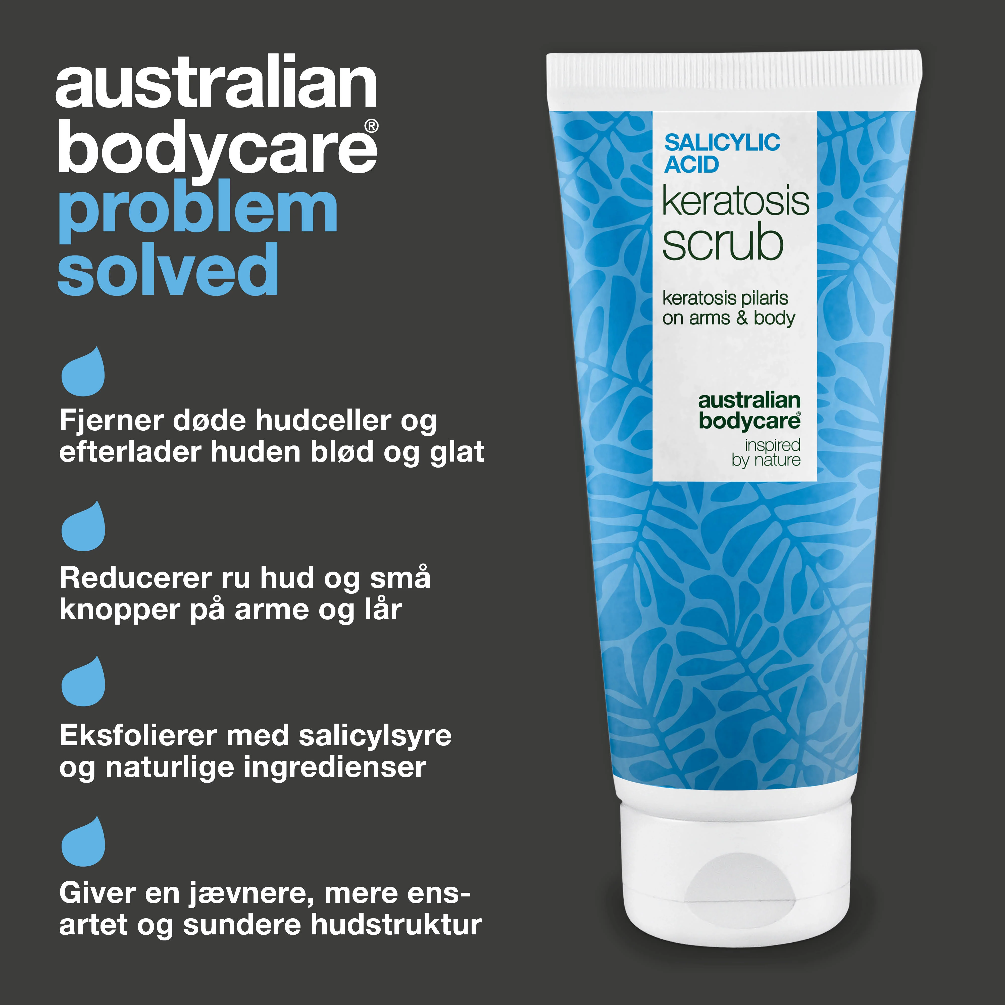 Keratosis Pilaris Body Scrub mod ru hud og knopper — Keratosis Pilaris Body Scrub mod ru hud og knopper. Eksfolierer og blødgør med salicylsyre, glykolsyre og glycerin. - Image 3