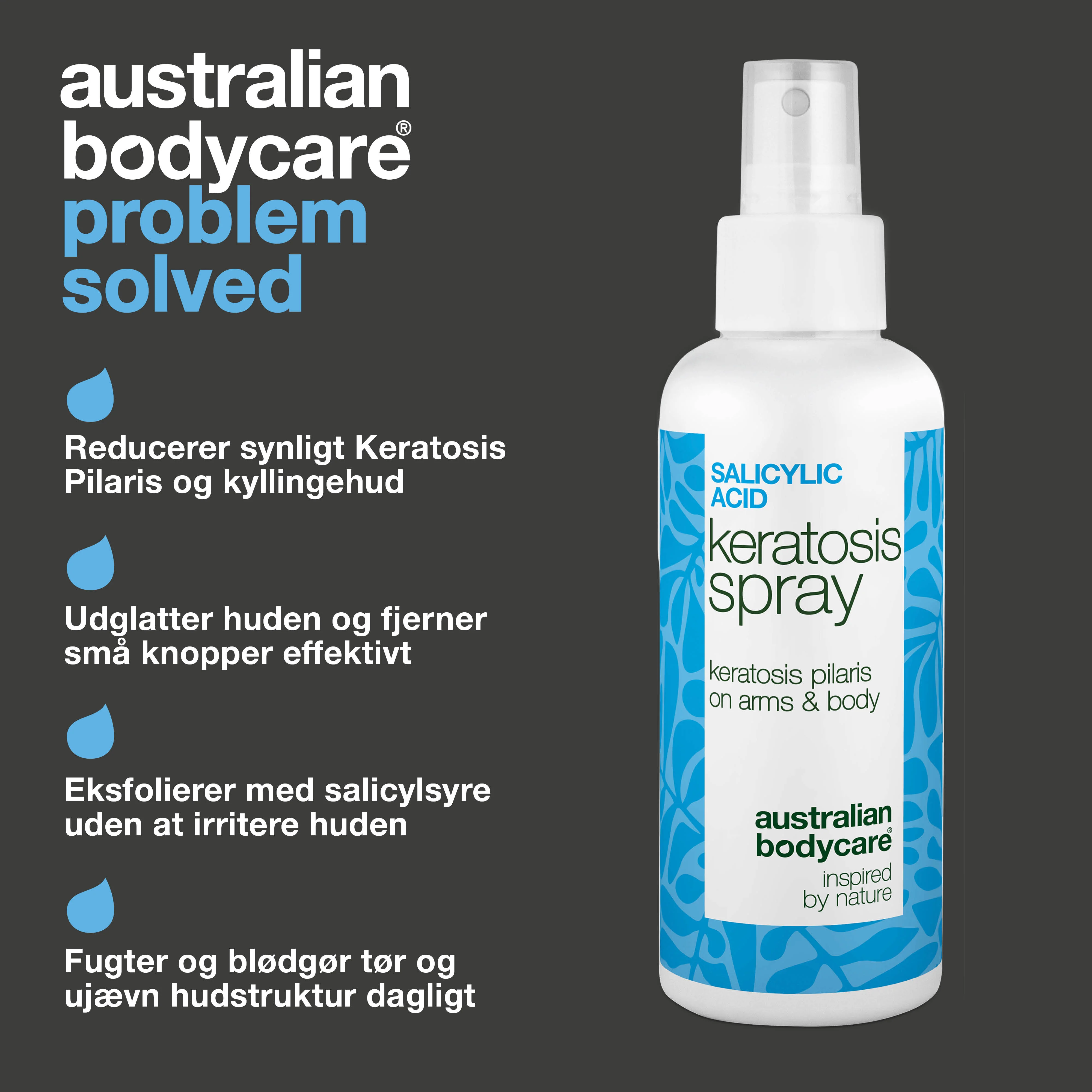 Keratosis Pilaris Spray mod knopper og ru hud på kroppen — Keratosis pilaris spray reducerer knopper og ujævn hud. Bruges dagligt – indeholder effektiv salicylsyre. - Image 3
