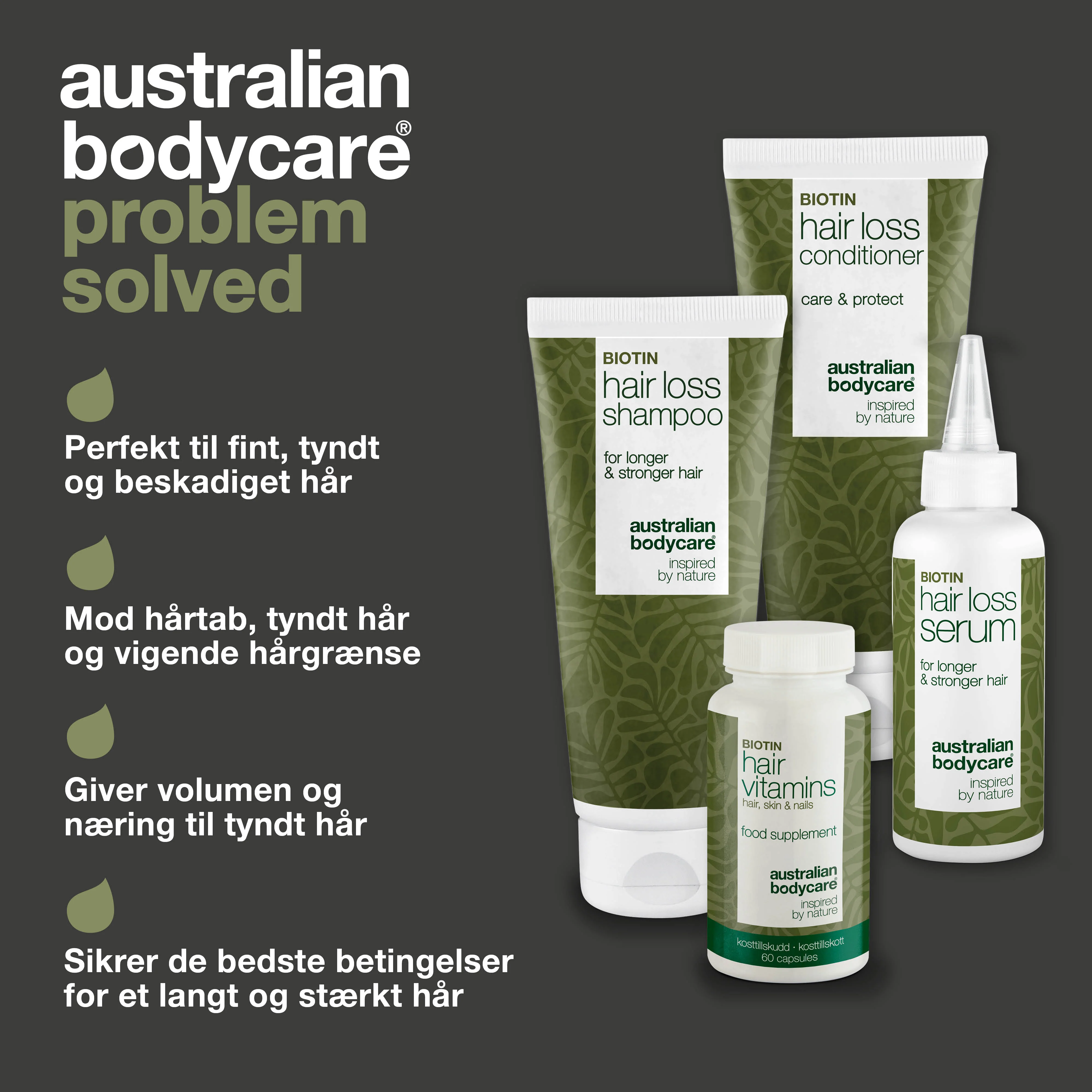 Pakke til hårtab og tyndt hår — Hårtabsprodukter med Biotin, Tea Tree Oil og Capilia Longa - Image 3