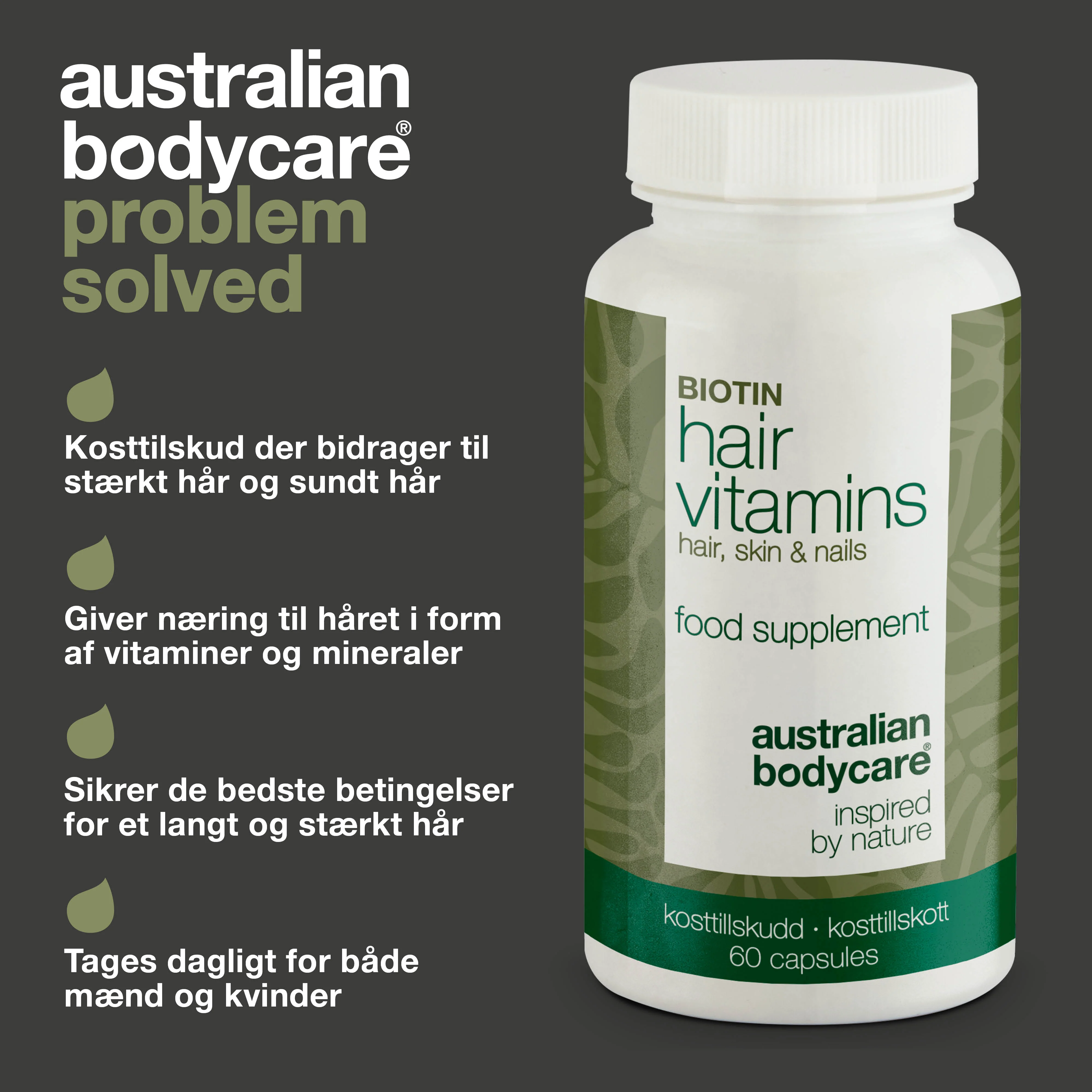 Hårvitaminer med Biotin — Vitaminer med højt indhold af biotin, som bidrager til at vedligeholde et normalt hår. - Image 3
