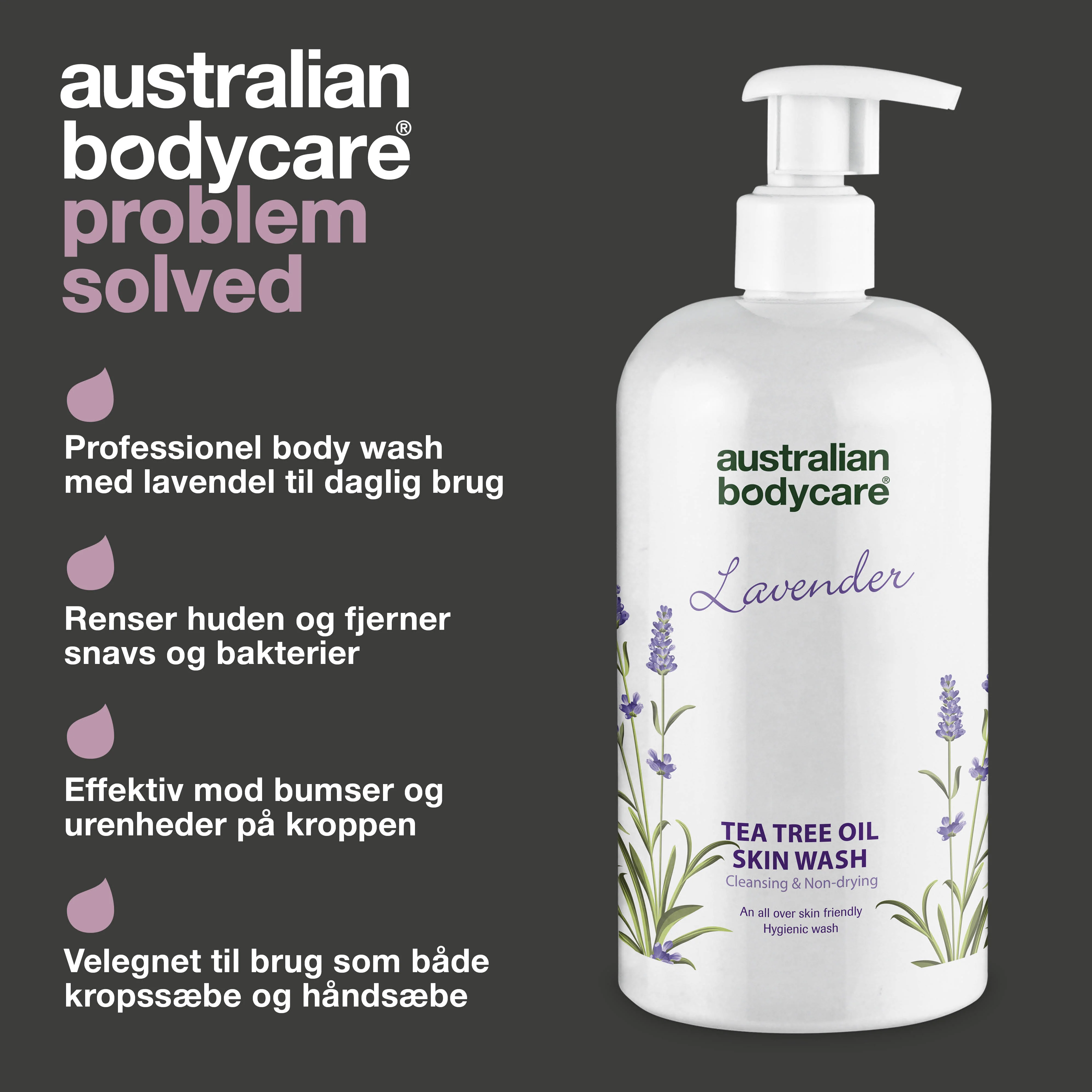 Professionel Lavendel Skin Wash — Professionel Showergel med Tea Tree Oil og Lavendel til daglig kropsvask - Image 3