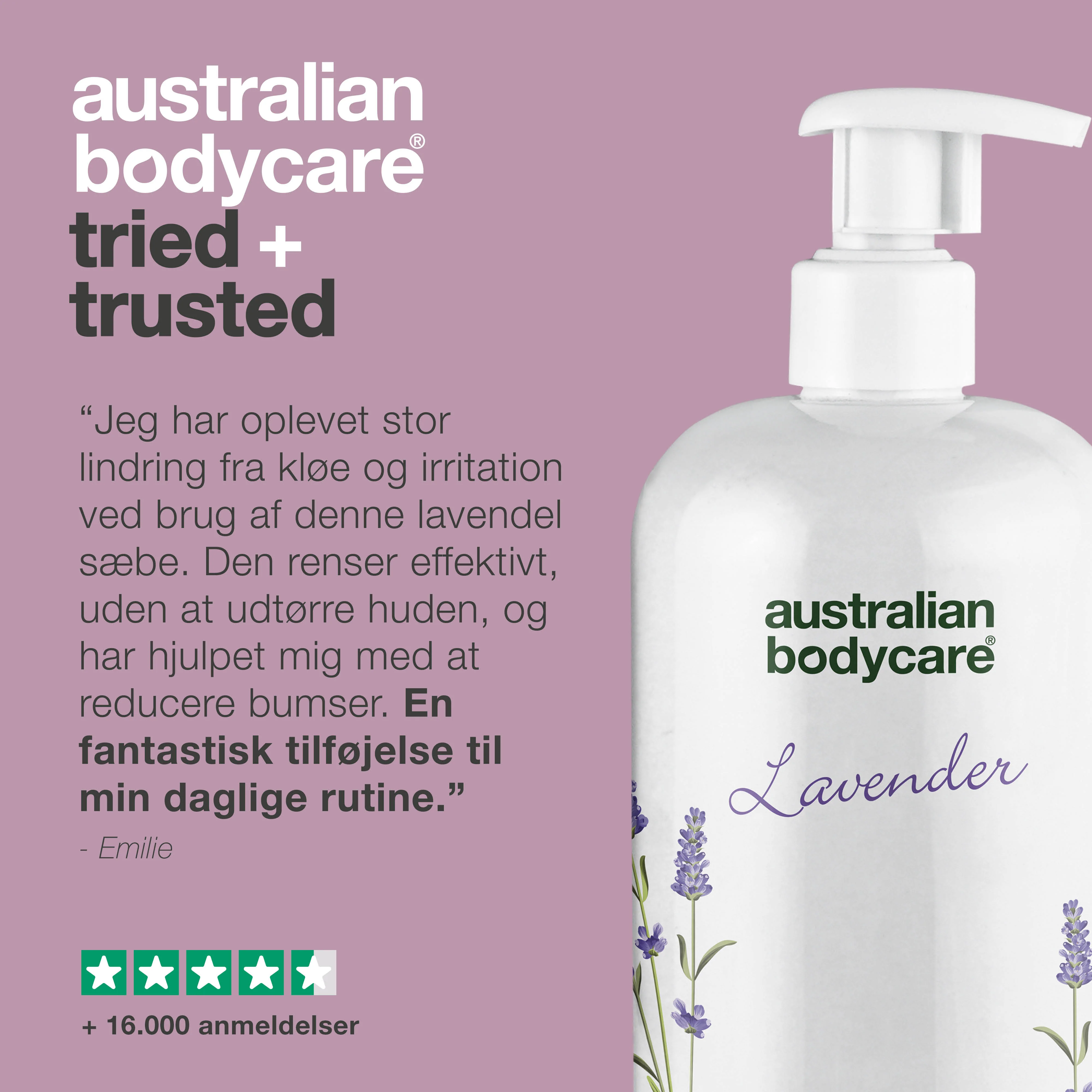 Professionel Lavendel Skin Wash — Professionel Showergel med Tea Tree Oil og Lavendel til daglig kropsvask - Image 5