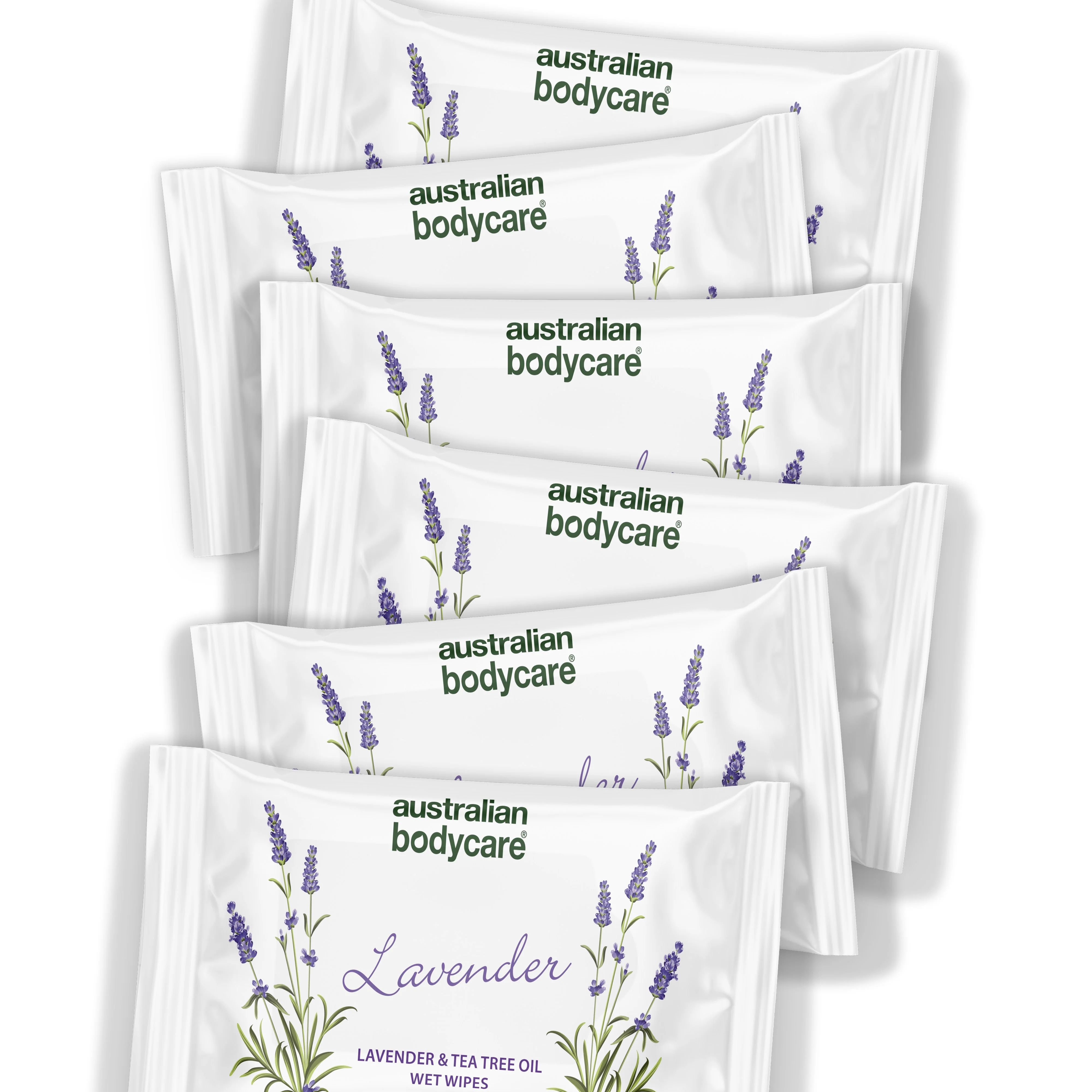 Vådservietter med Lavendel & Tea Tree Oil 24 stk. — Til rens og fugtpleje af ansigt og krop - Image 8