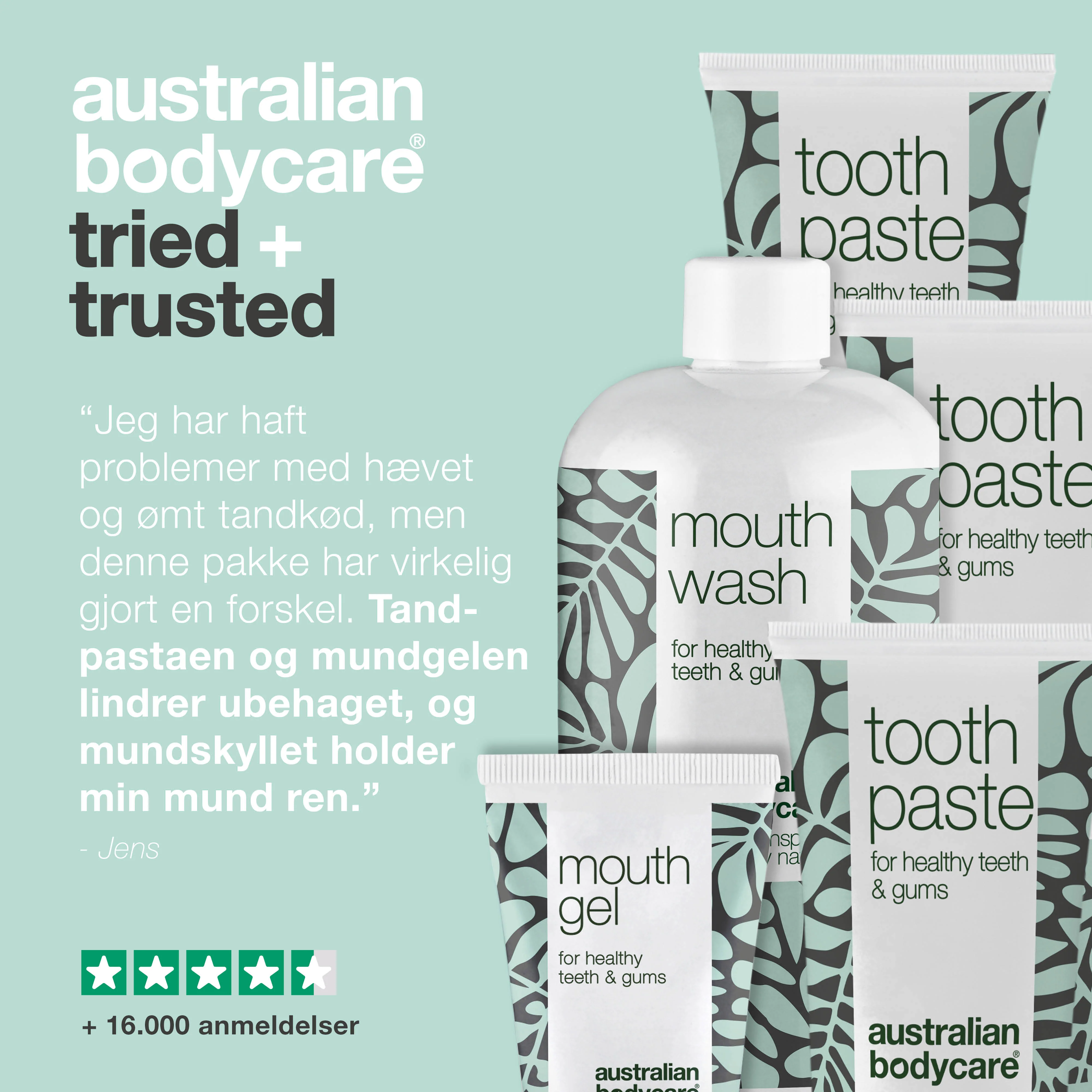 Mundpleje 5 produkter med Tea Tree Oil — Til tandkødsbetændelse & pleje ved svamp i mund & på tunge - Image 5