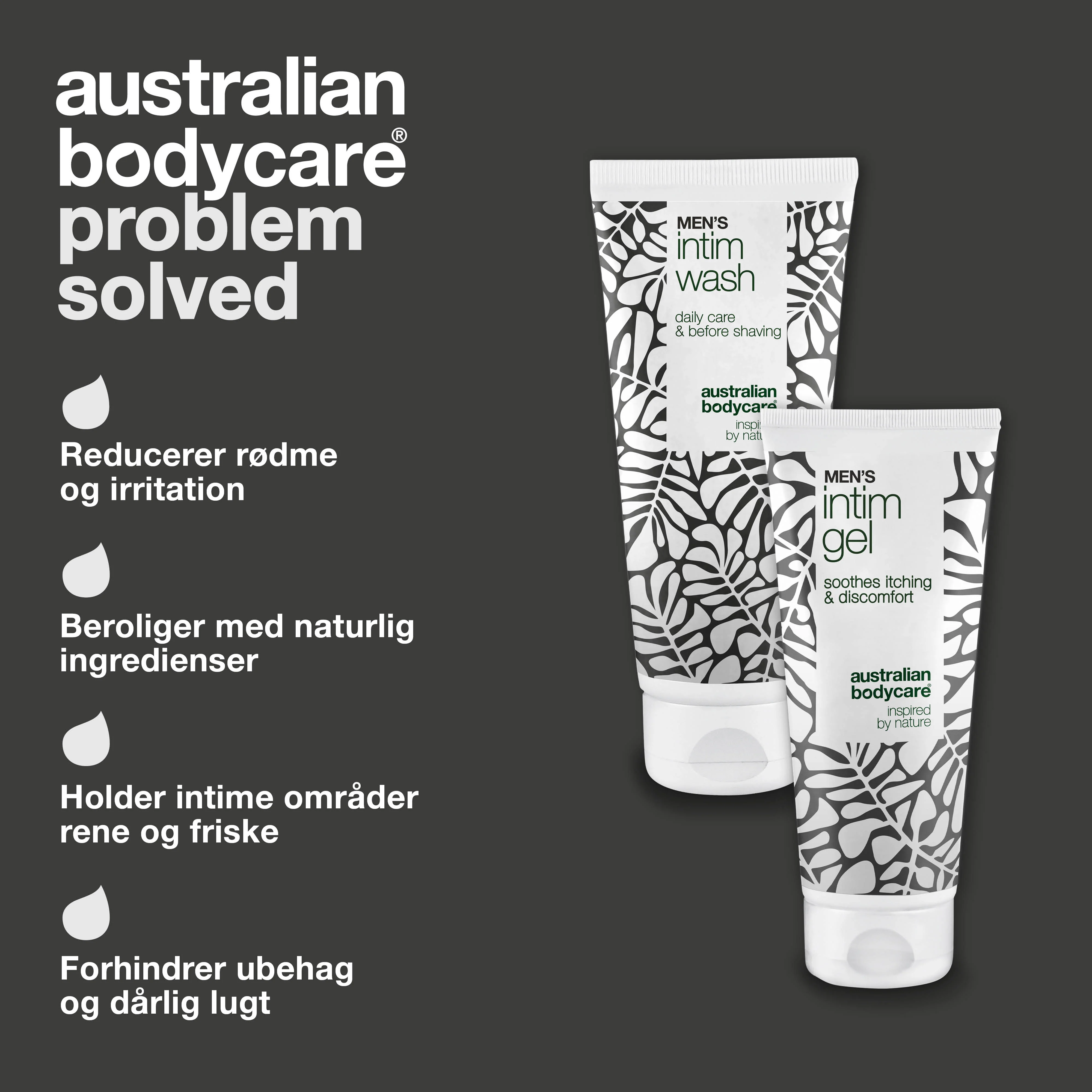 Pakke mod rød forhud - Skånsom intimvask og pleje — Lindr rød og irriteret forhud med vores pakke. Men's Intimate Wash og Intim Gel sikrer effektiv pleje og hygiejne. - Image 3