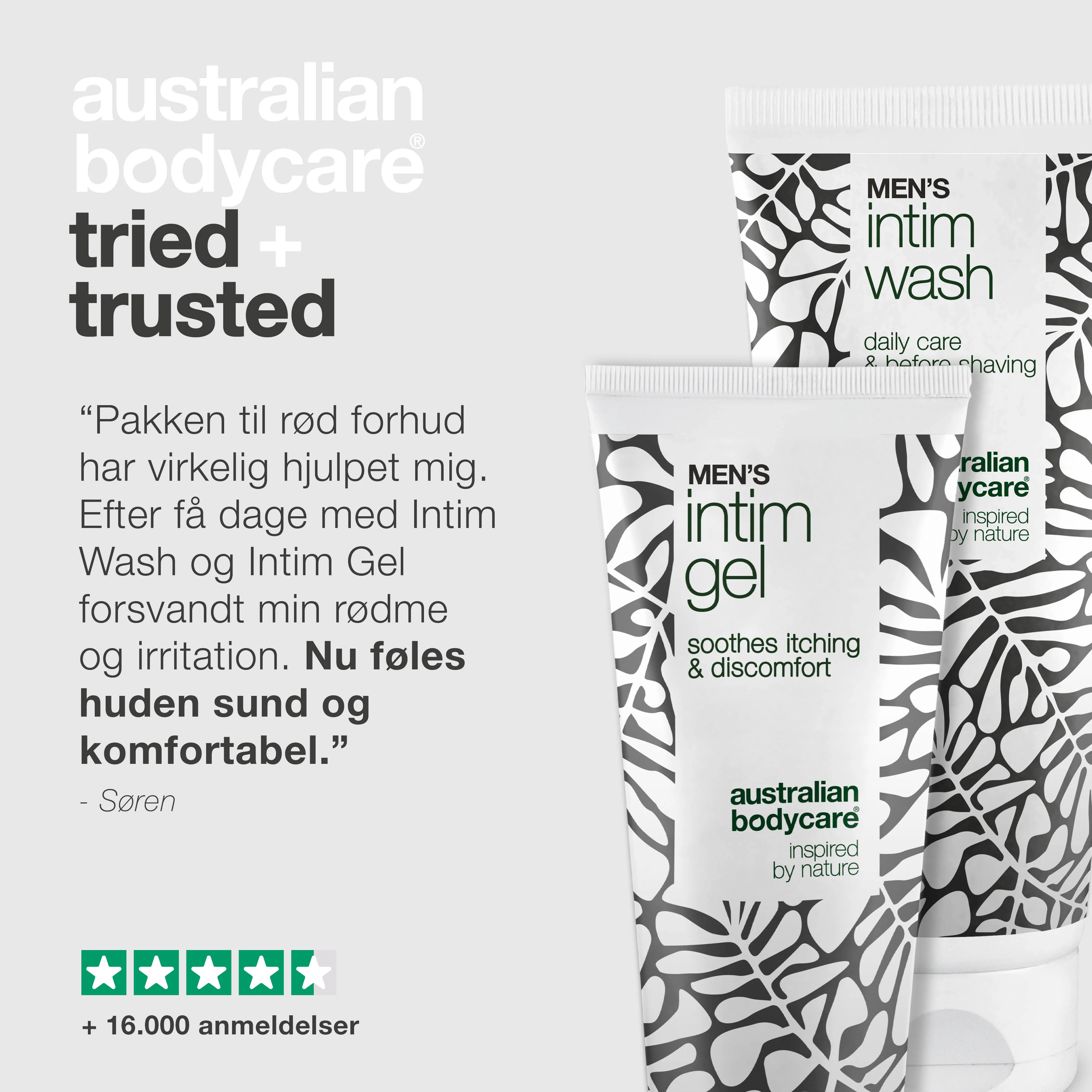 Pakke mod rød forhud - Skånsom intimvask og pleje — Lindr rød og irriteret forhud med vores pakke. Men's Intimate Wash og Intim Gel sikrer effektiv pleje og hygiejne. - Image 5
