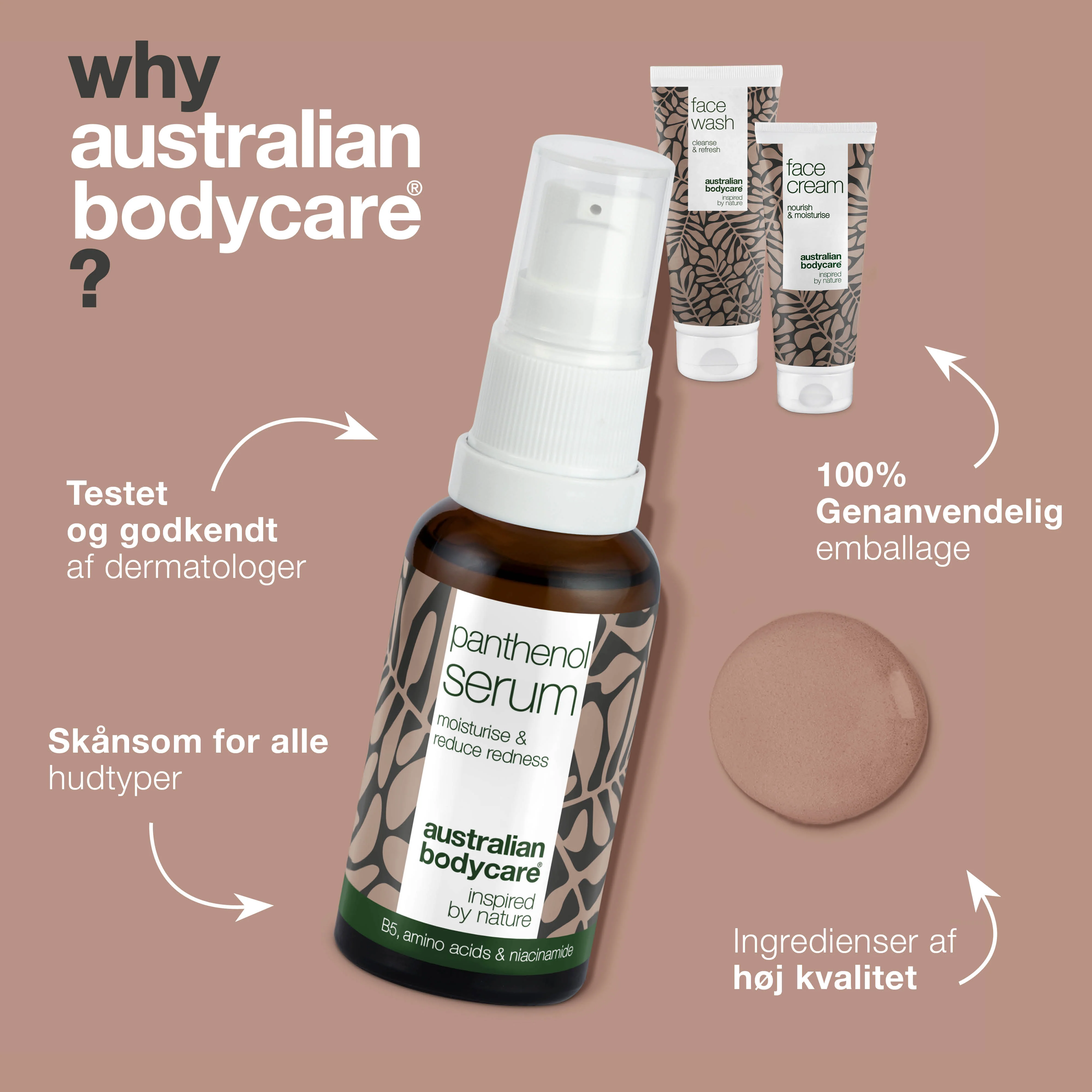 Sæt til pleje af rosacea, rødme & sensitiv hud — 3 beroligende produkter kan bruges ved rosacea: rens, B5 Serum & creme - Image 4