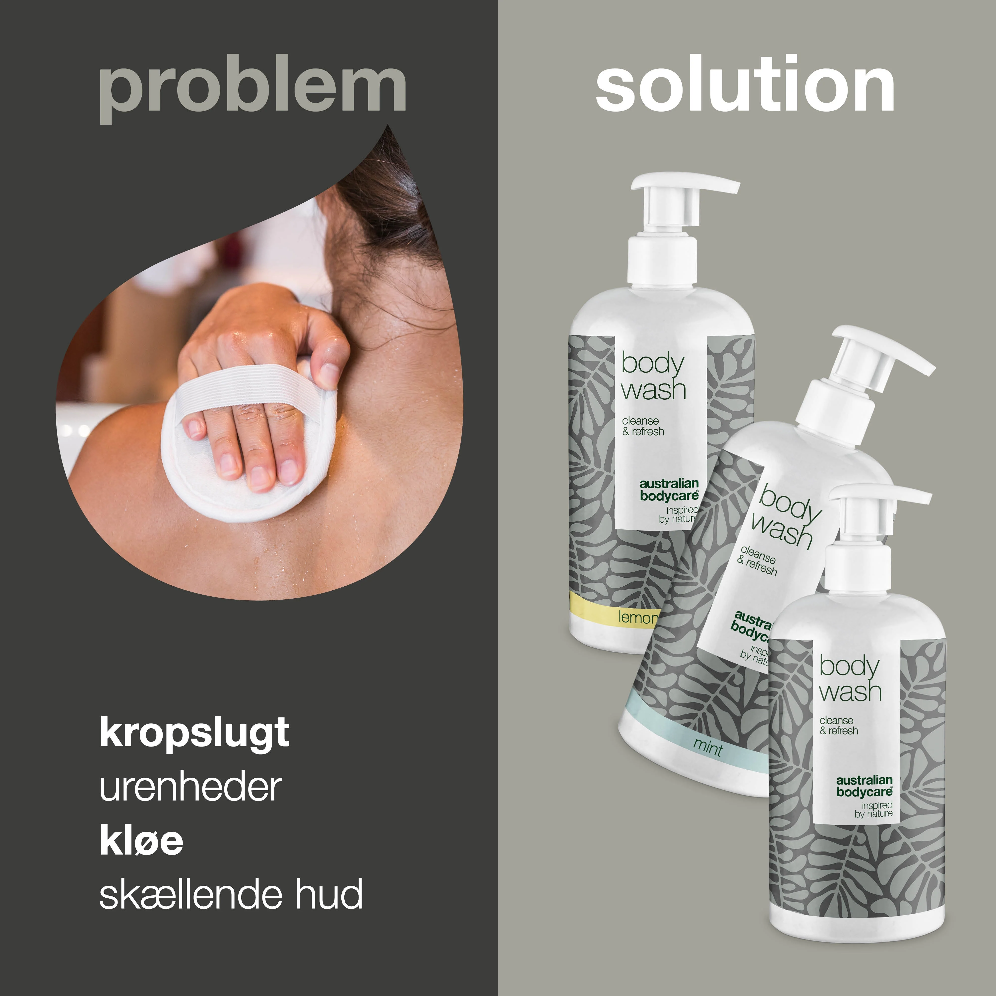 3 for 2 Body Wash 500ml - pakketilbud — Pakketilbud med 3 body wash (500 ml): Tea Tree Oil, Lemon Myrtle & Mint - Image 2