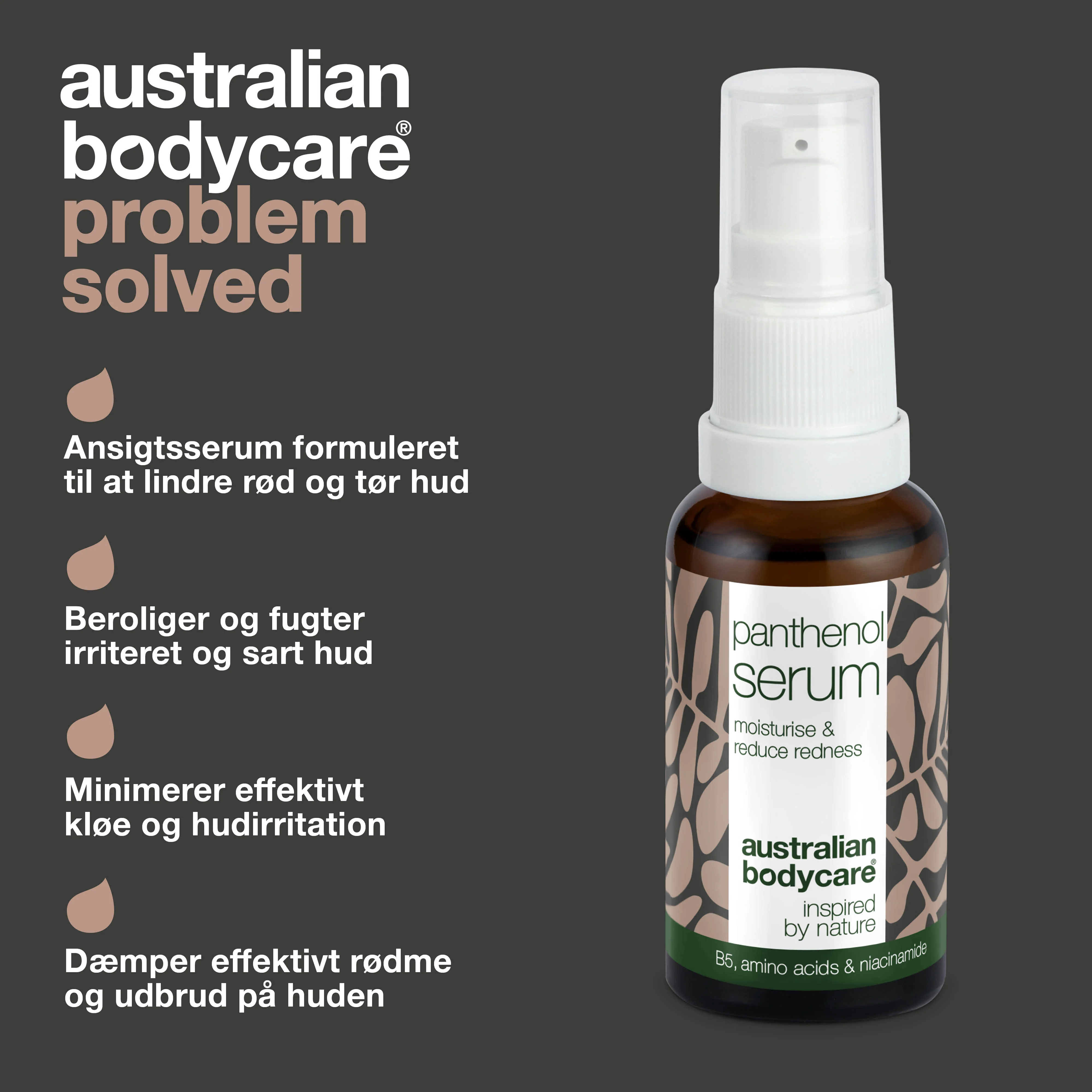 Panthenol Serum – Pleje mod rødme, rosacea & tør hud — Panthenol Serum fugter og beroliger rødme, rosacea & tør hud. Styrker hudbarrieren og reducerer irritation. Perfekt til sensitiv hud. - Image 3