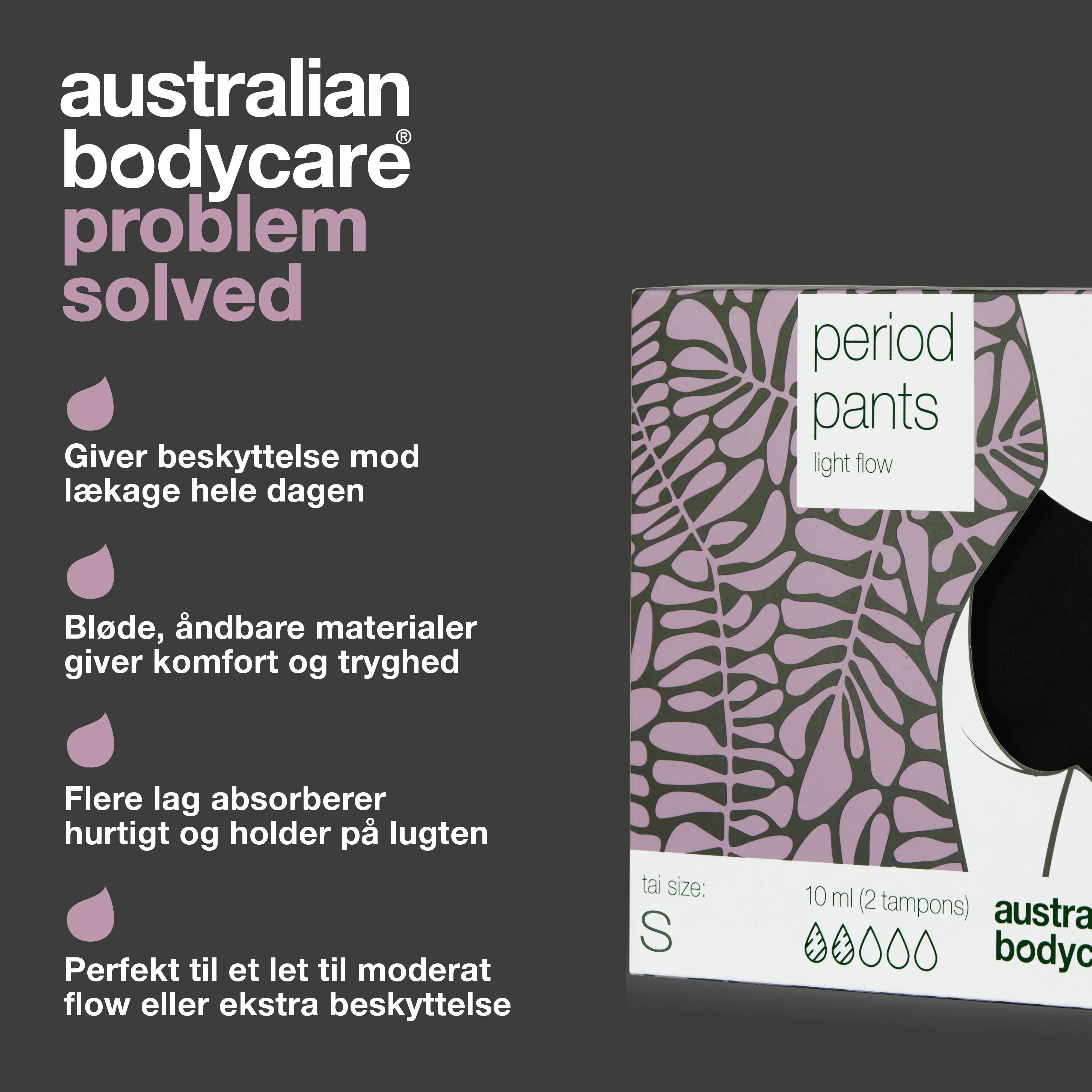 Menstruationstrusser – Slip for tamponer og bind — Prøv menstruationstrusser, der holder dig tør og beskytter mod lækager. Komfortable og perfekte til dag og nat. - Image 3