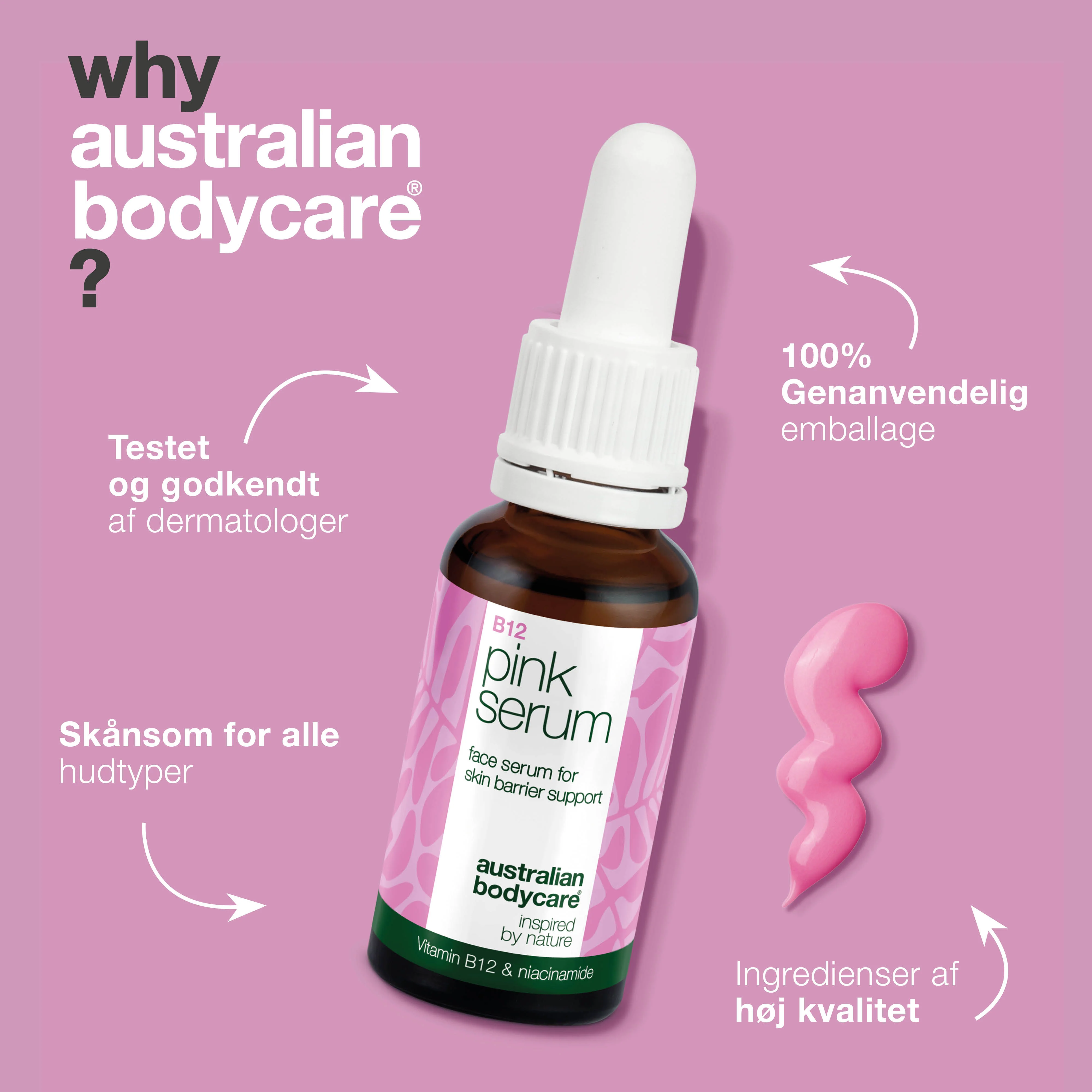 Vitamin B12 Pink Serum – Reducerer rødme og giver sund glød — B12 Pink Serum styrker hudbarrieren, reducerer rødme og aldringstegn. For en blød og strålende hud. - Image 4