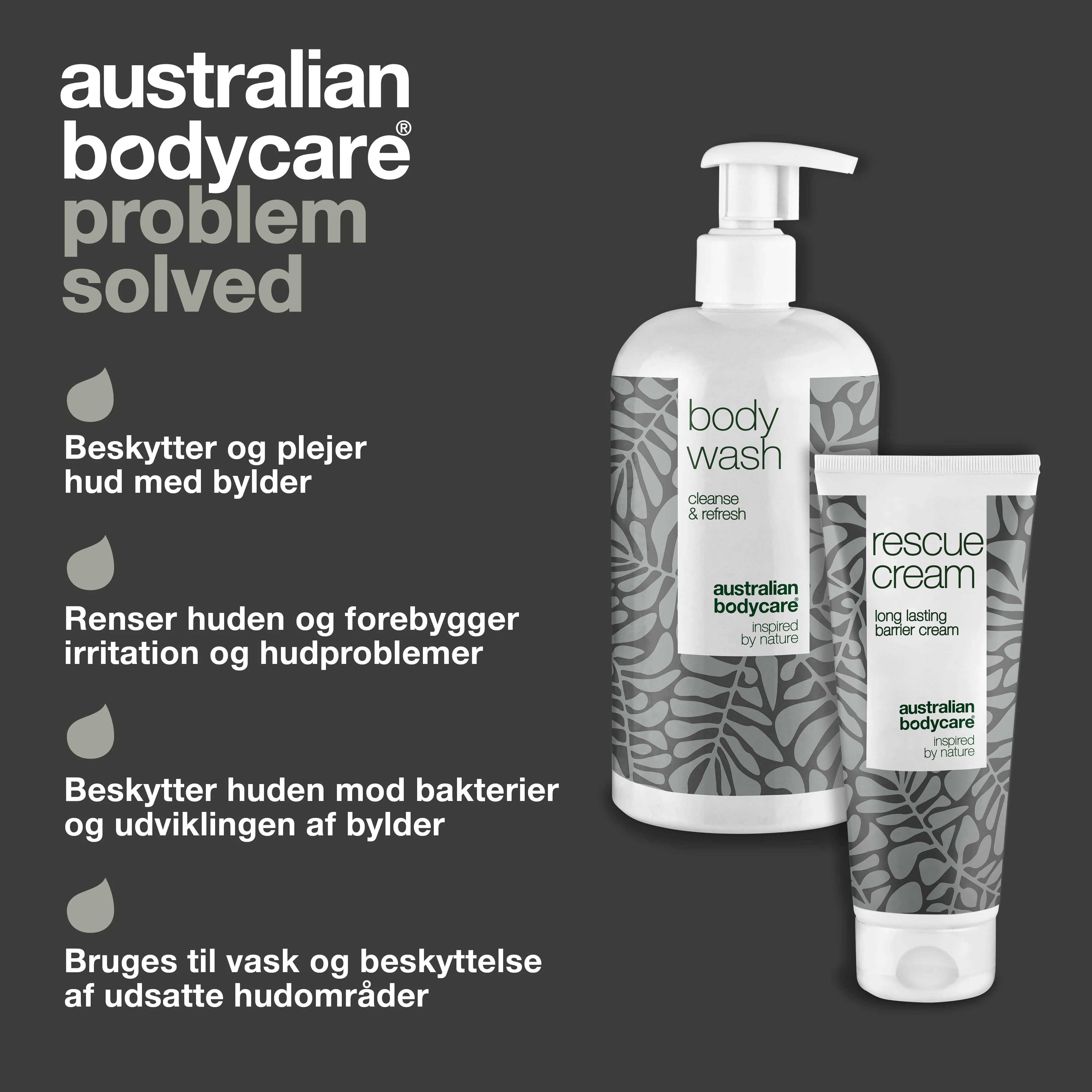 Pakke til pleje ved bylder — 2 produkter til daglig rens og pleje ved abscesser - Image 3