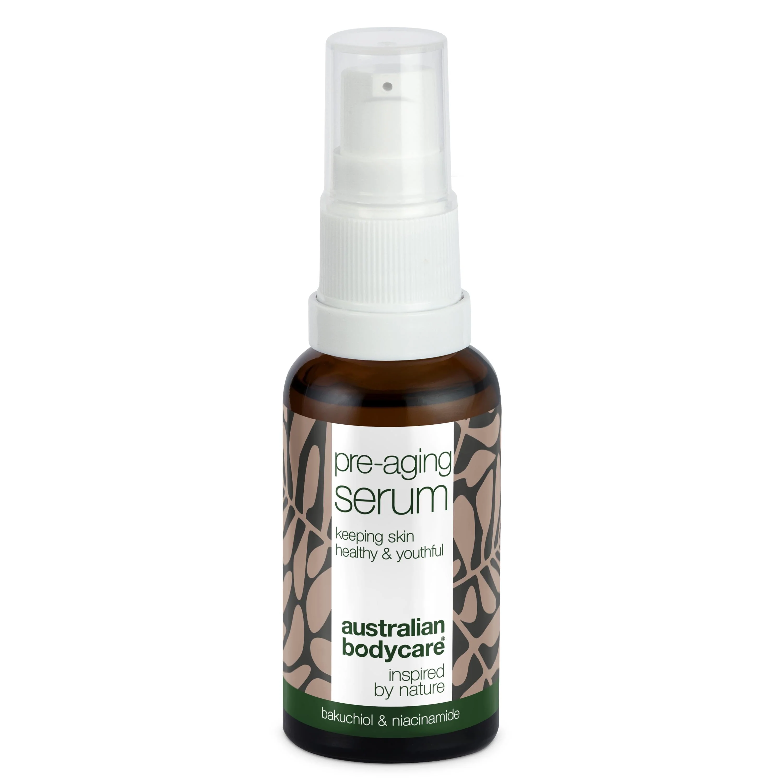 Pre-aging Serum – Forebyg rynker og fine linjer — Pre-aging Serum bekæmper alderstegn og giver fast hud med Peptider, Koffein og Hyaluronsyre. Udjævner linjer og tilfører intensiv fugt.