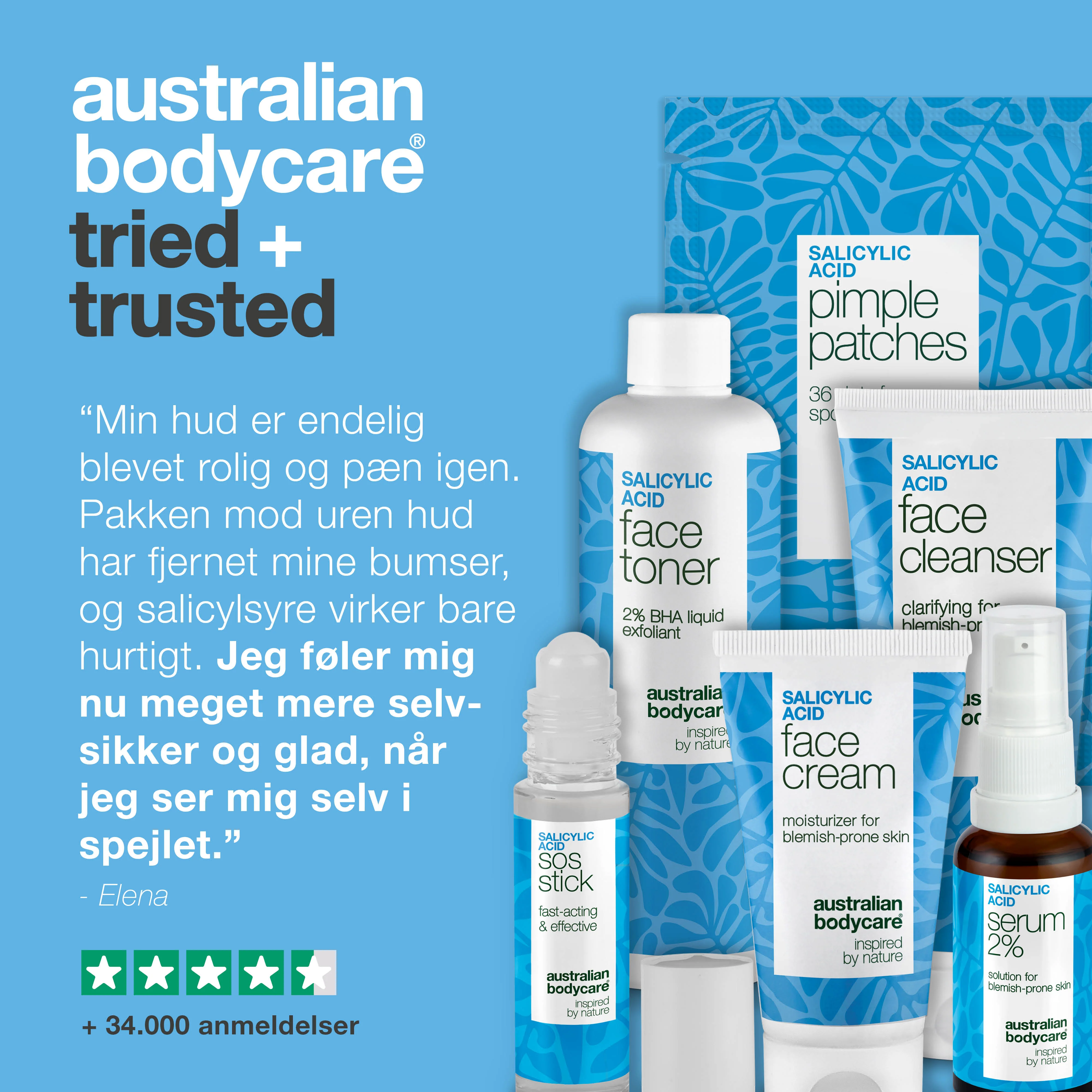 Pakke mod bumser & uren hud – med salicylsyre — Sæt mod uren hud og bumser. Giver en jævn overflade og dæmper rødme effektivt i hele ansigtet. Rig på den aktive ingrediens salicylsyre. - Image 5
