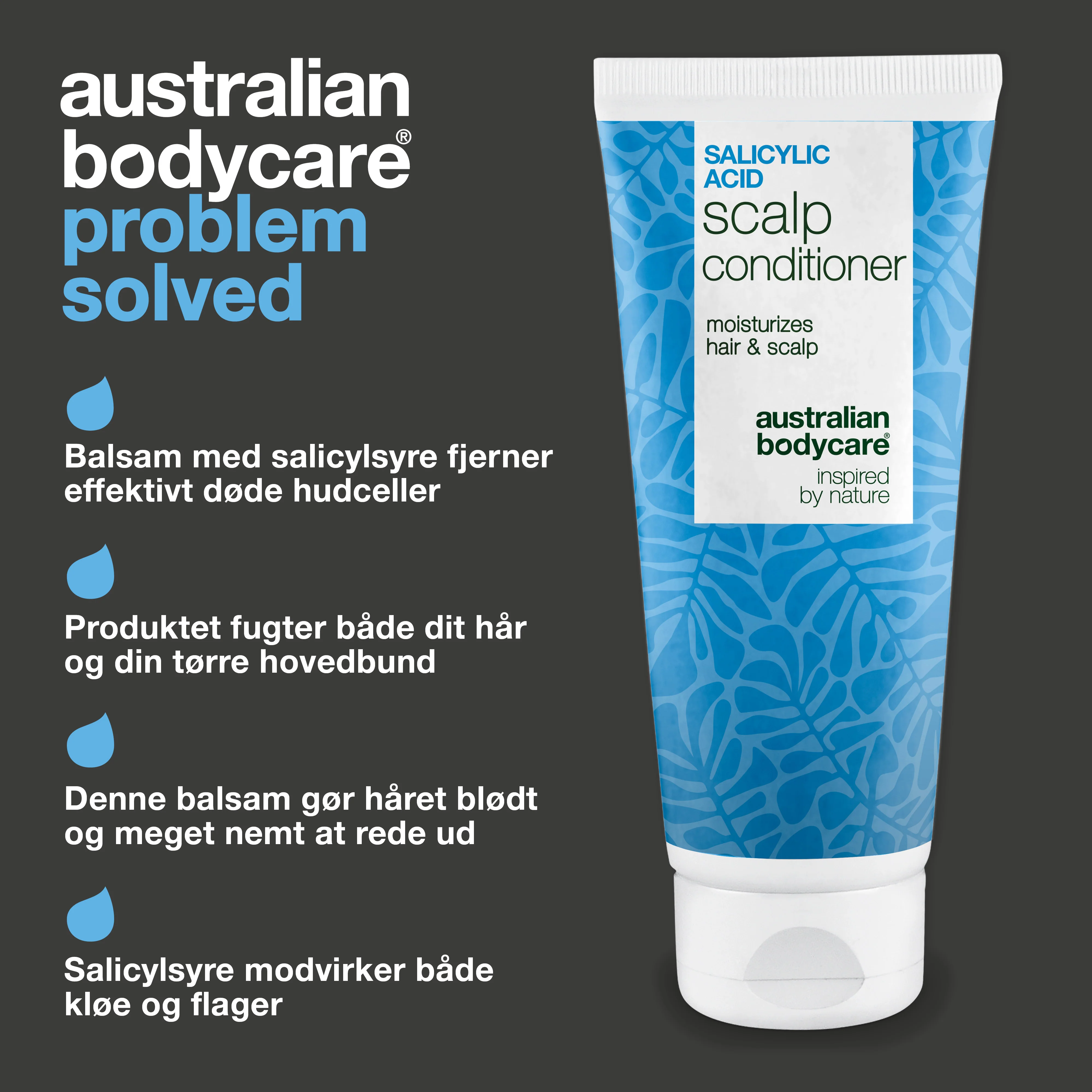 Balsam med Salicylsyre mod skæl og kløende hovedbund — Fugtgivende conditioner til tør hovedbund/hår og knækket hår. Giver blødt hår og lindring med effektiv Salicylsyre. - Image 3