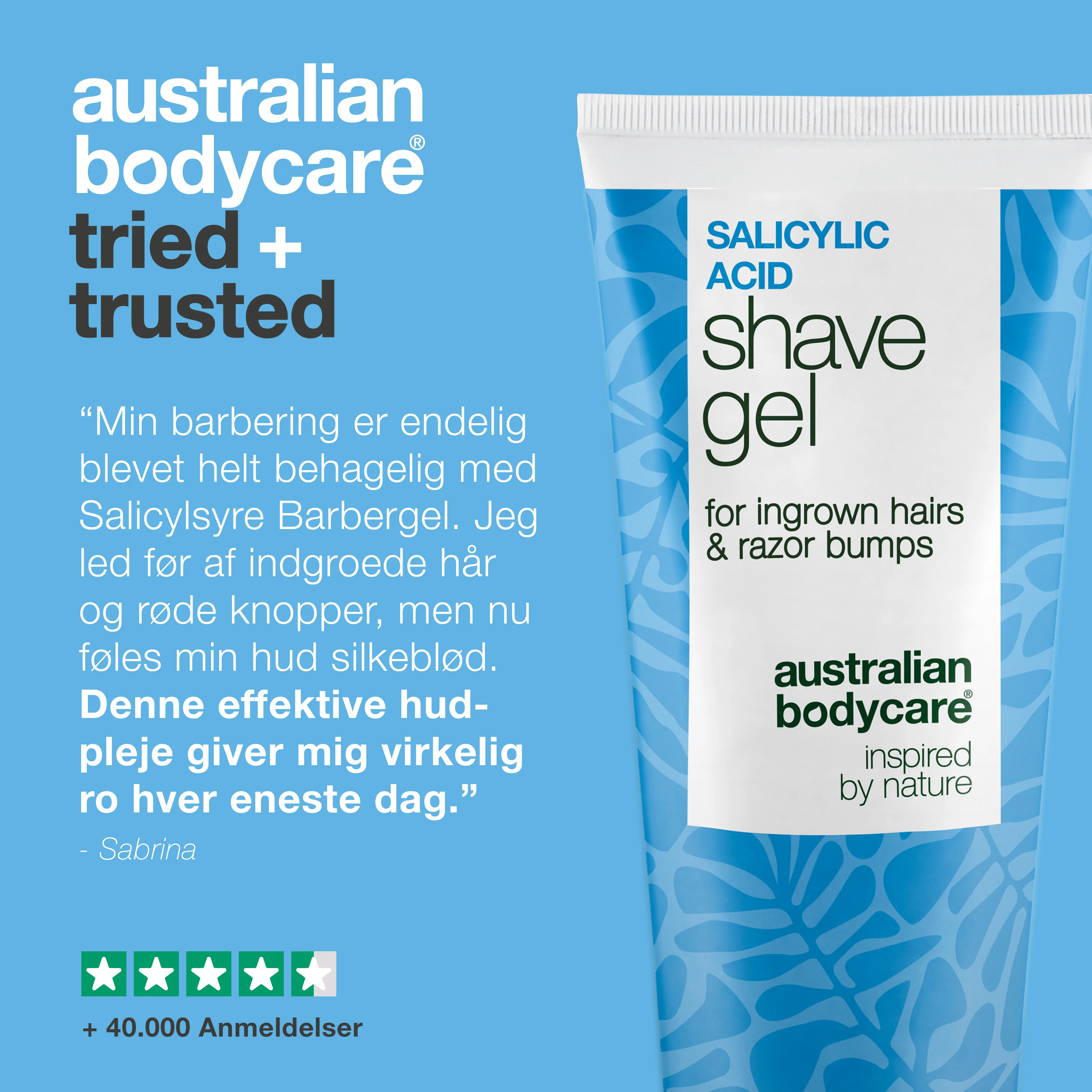 Salicylsyre Barbergel mod indgroede hår og barberknopper — Shave Gel mod indgroede hår & røde knopper. Sikrer glat barbering med salicylsyre, glycerin og panthenol for en irritationsfri barbering. - Image 5