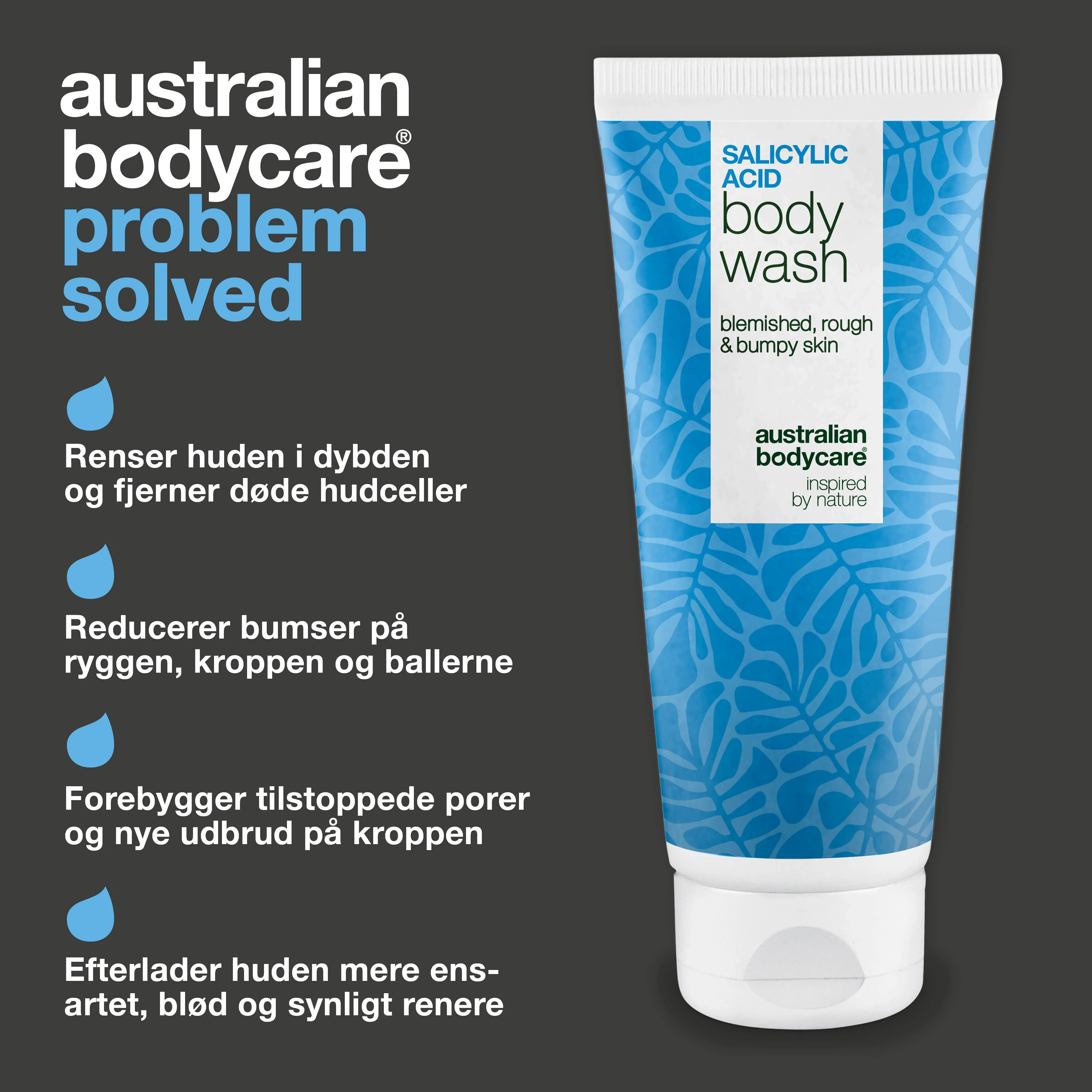 Salicylsyre Body Wash til uren hud på ryg, baller og bryst — Salicylsyre Body Wash mod bumser og tilstoppede porer. Med salicylsyre, niacinamid og zink PCA. - Image 3